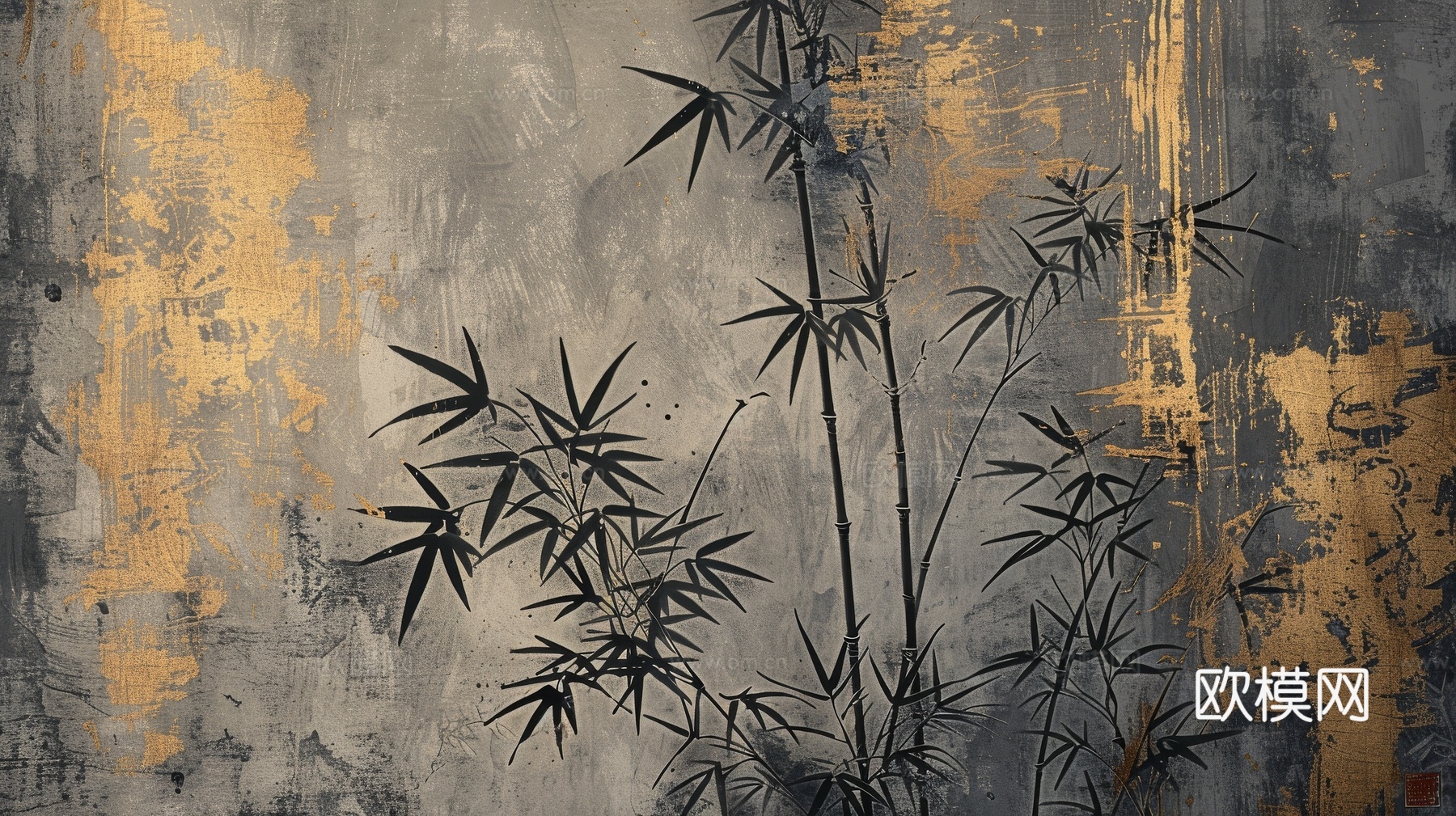 中式竹子竹林壁纸壁画