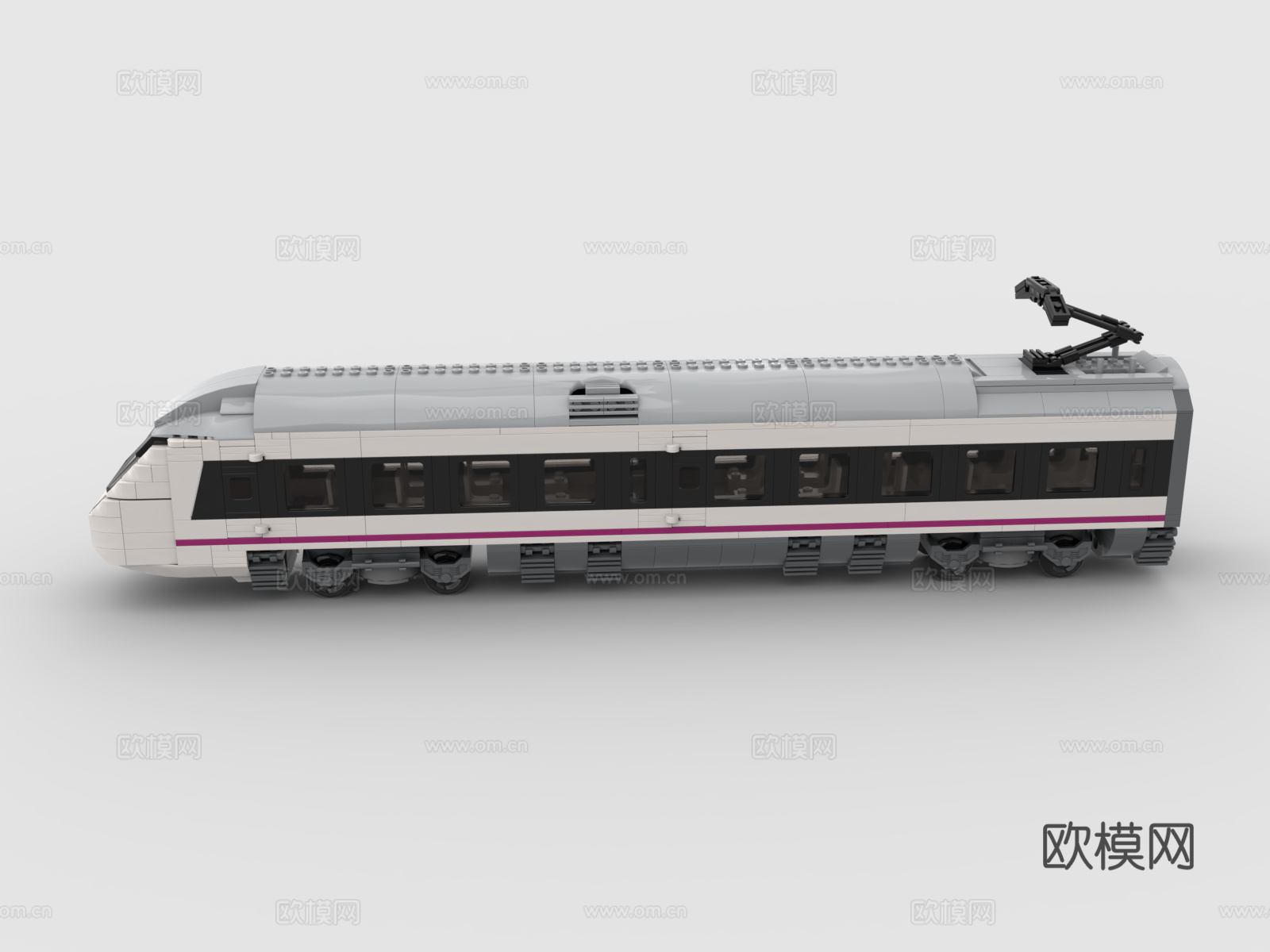 乐高 LEGO 玩具 积木 高铁 动车 火车3d模型