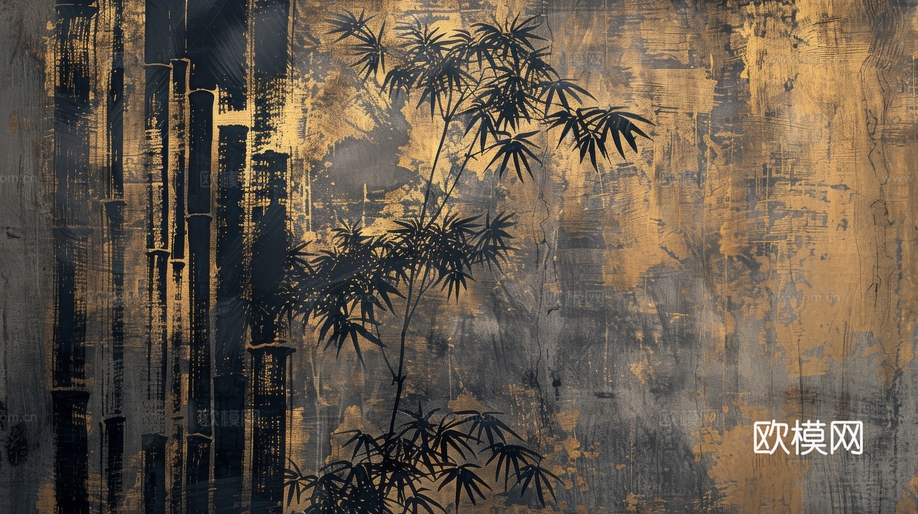 中式竹子竹林壁纸壁画