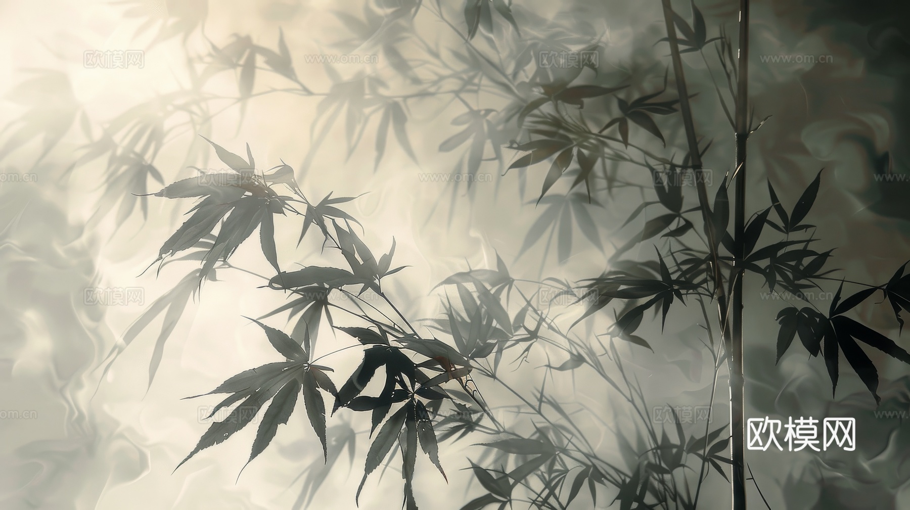 中式竹子竹林壁纸壁画