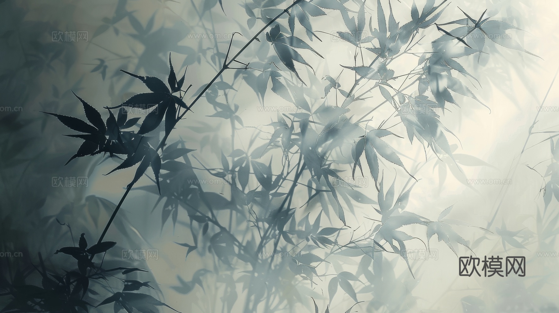 中式竹子竹林壁纸壁画