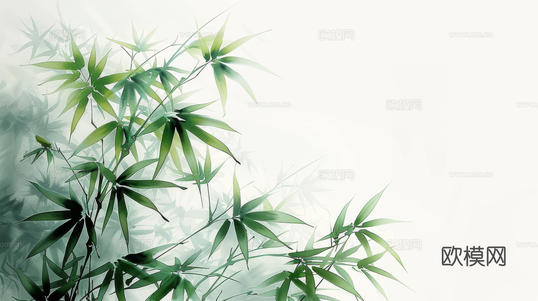 中式竹子竹林壁纸壁画