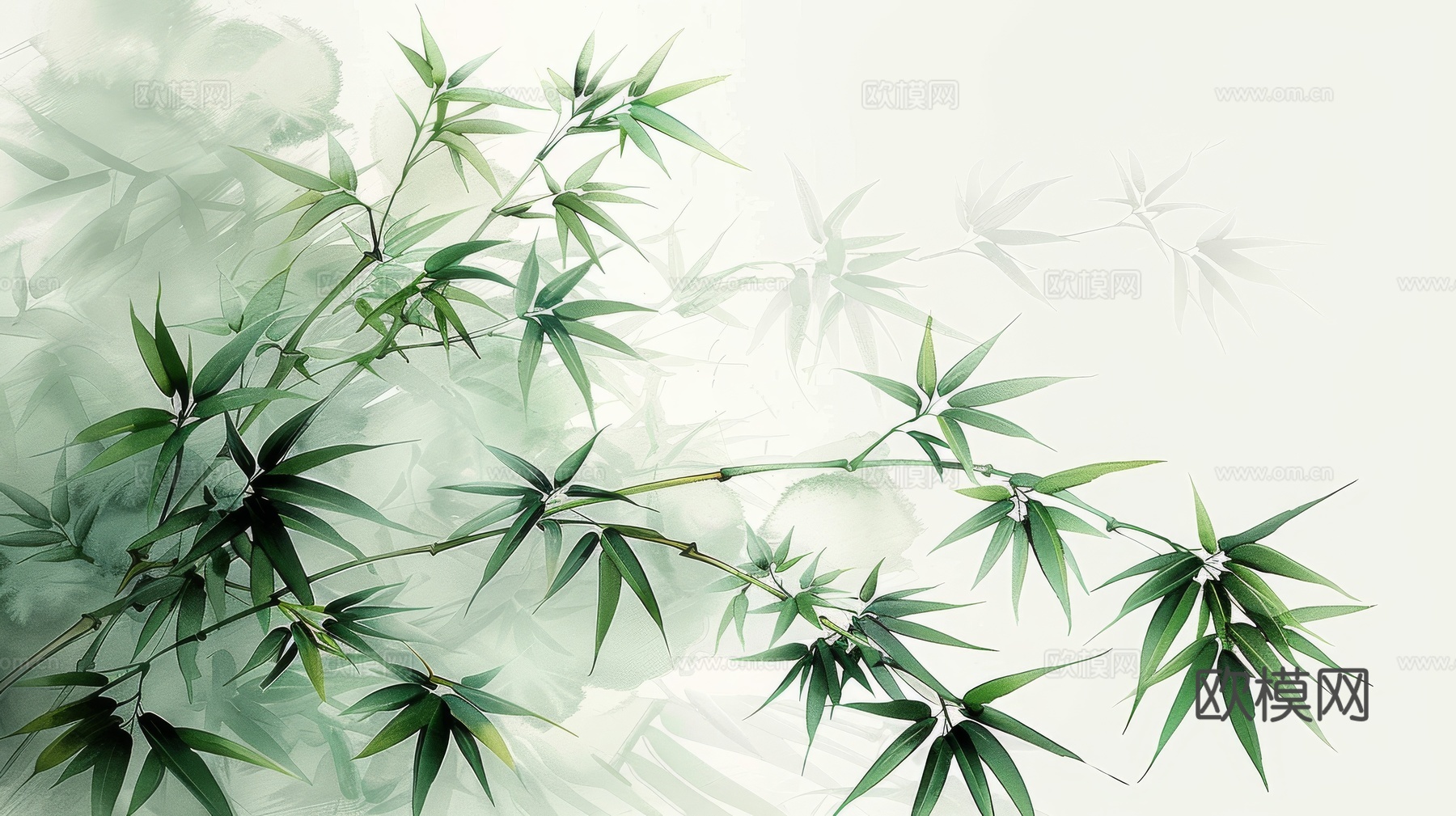 中式竹子竹林壁纸壁画