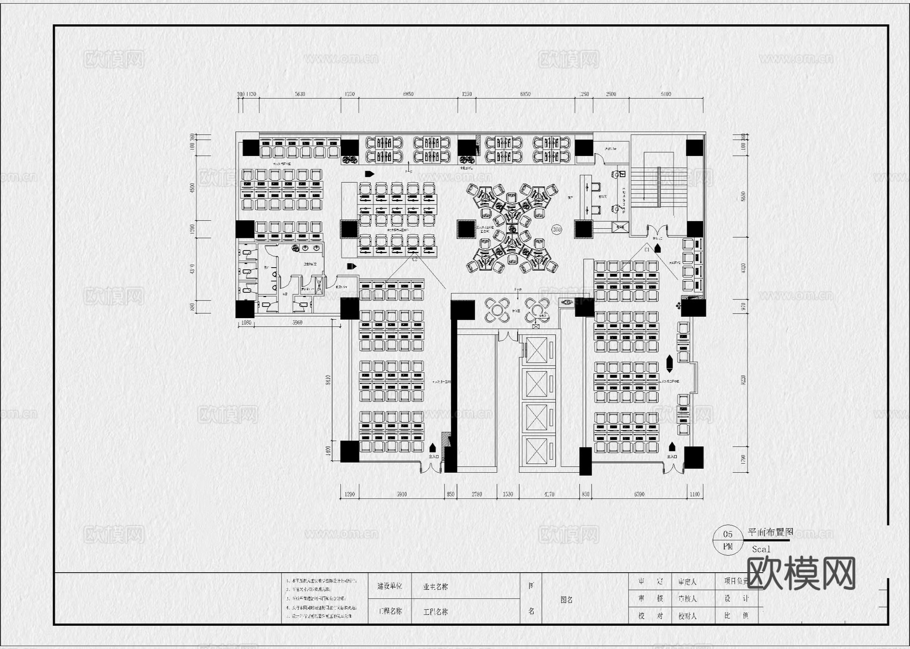 网吧 网咖 电竞馆 网络会所 电竞酒店cad施工图