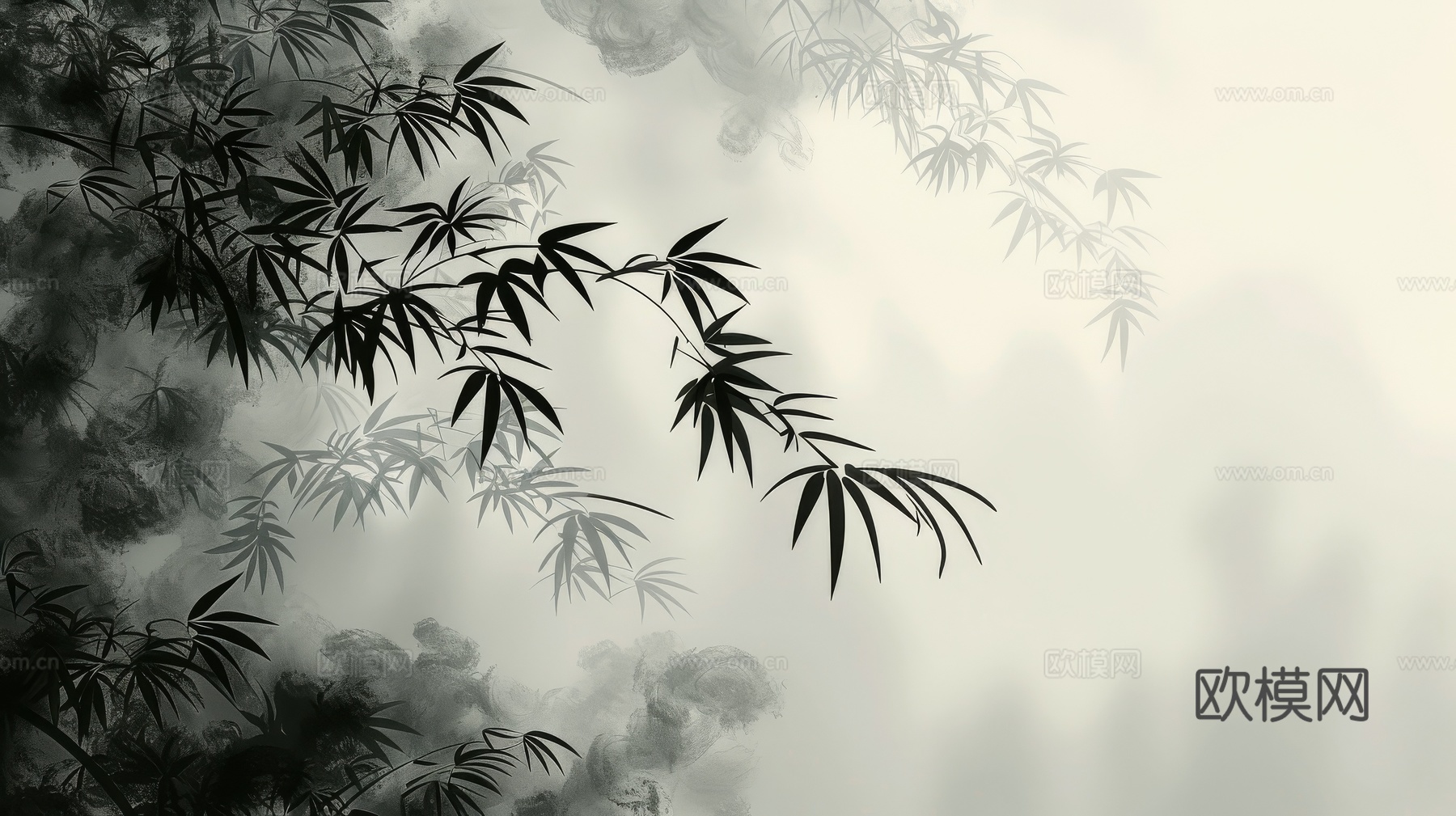 中式竹子竹林壁纸壁画