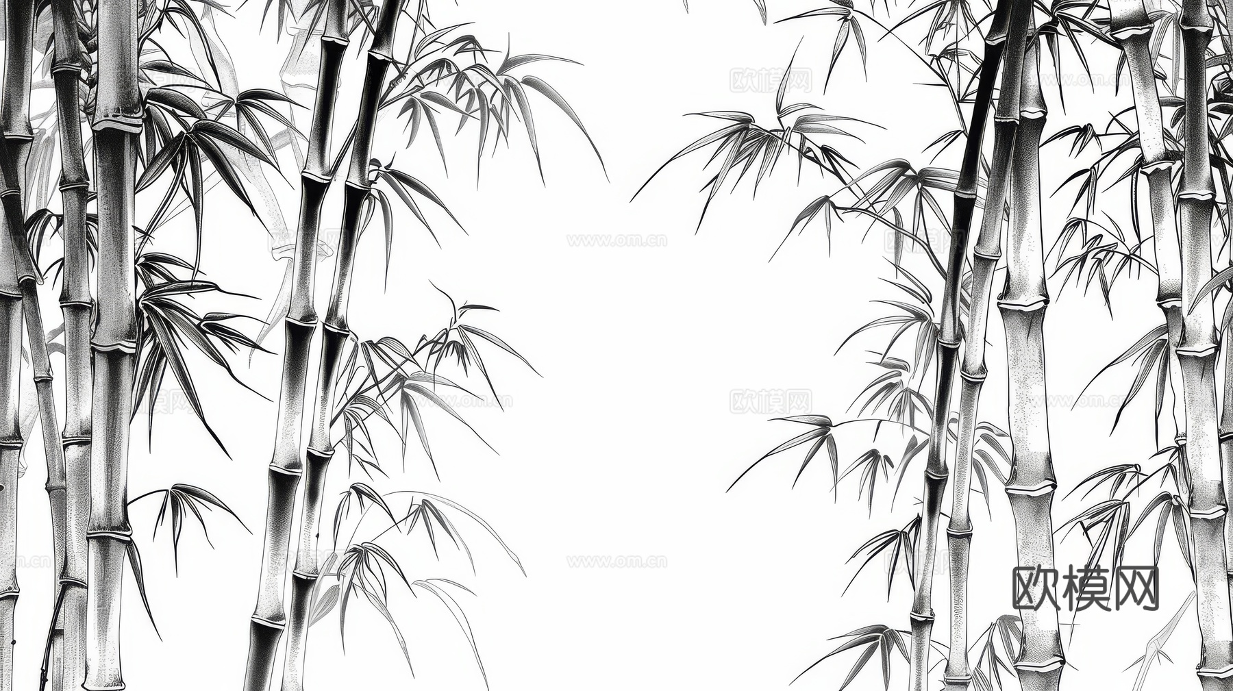 中式竹子竹林壁纸壁画