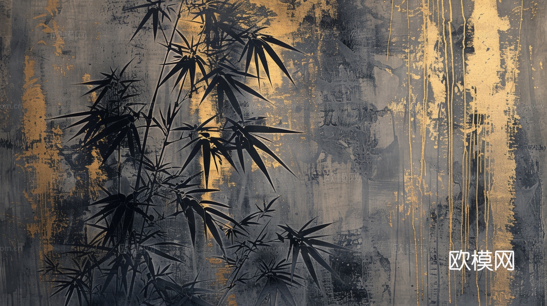 中式竹子竹林壁纸壁画