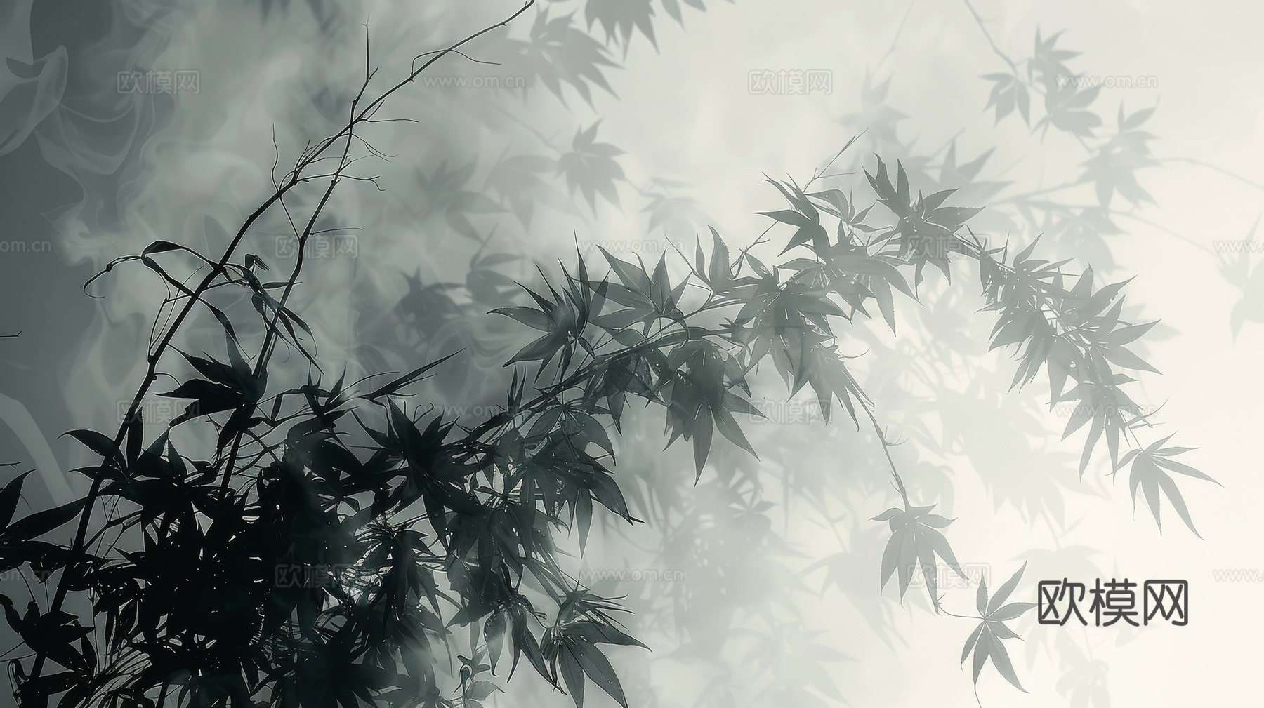 中式竹子竹林壁纸壁画
