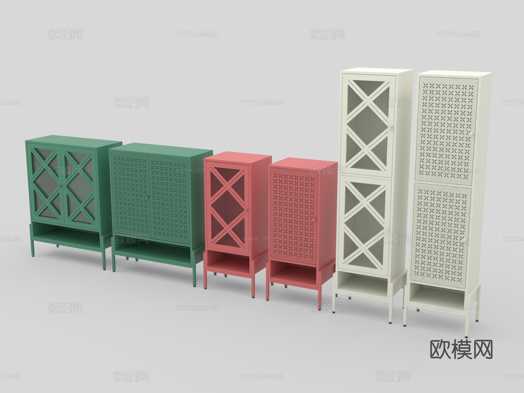 鞋柜 边柜 玄关柜3d模型