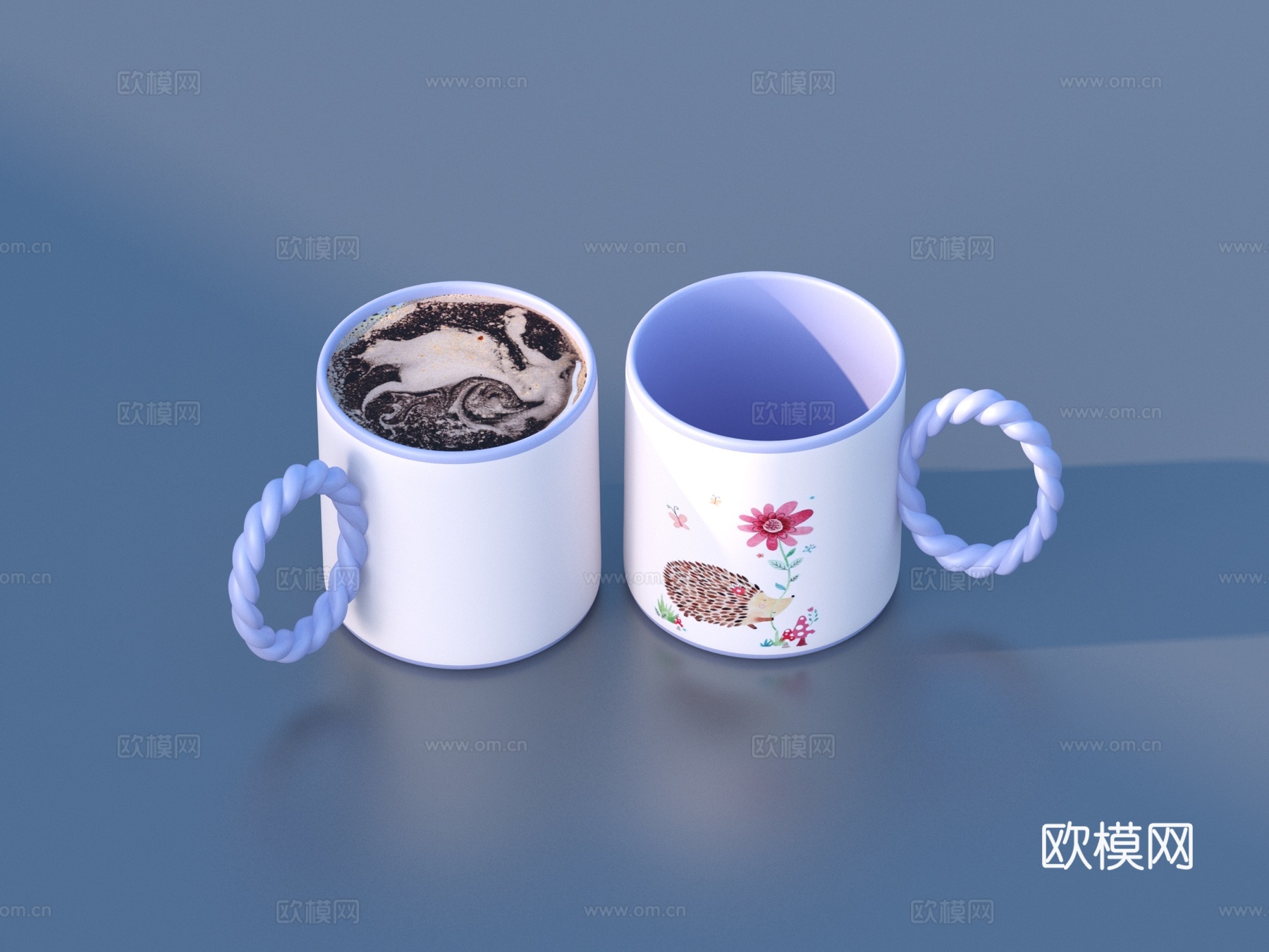 杯子 咖啡 咖啡杯3d模型