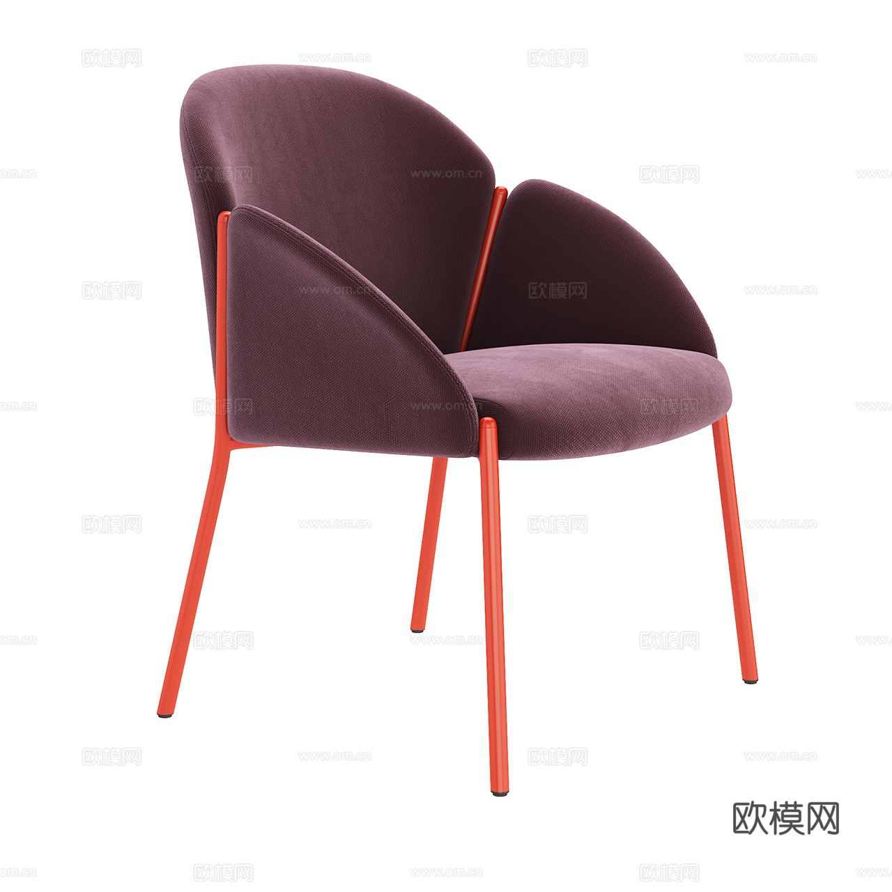 Artifort 意式单椅 极简单椅 布艺单椅 餐椅 扶手椅3d模型