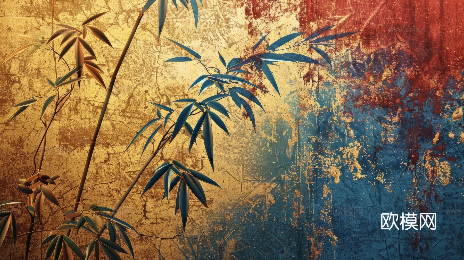 中式竹子竹林壁纸壁画