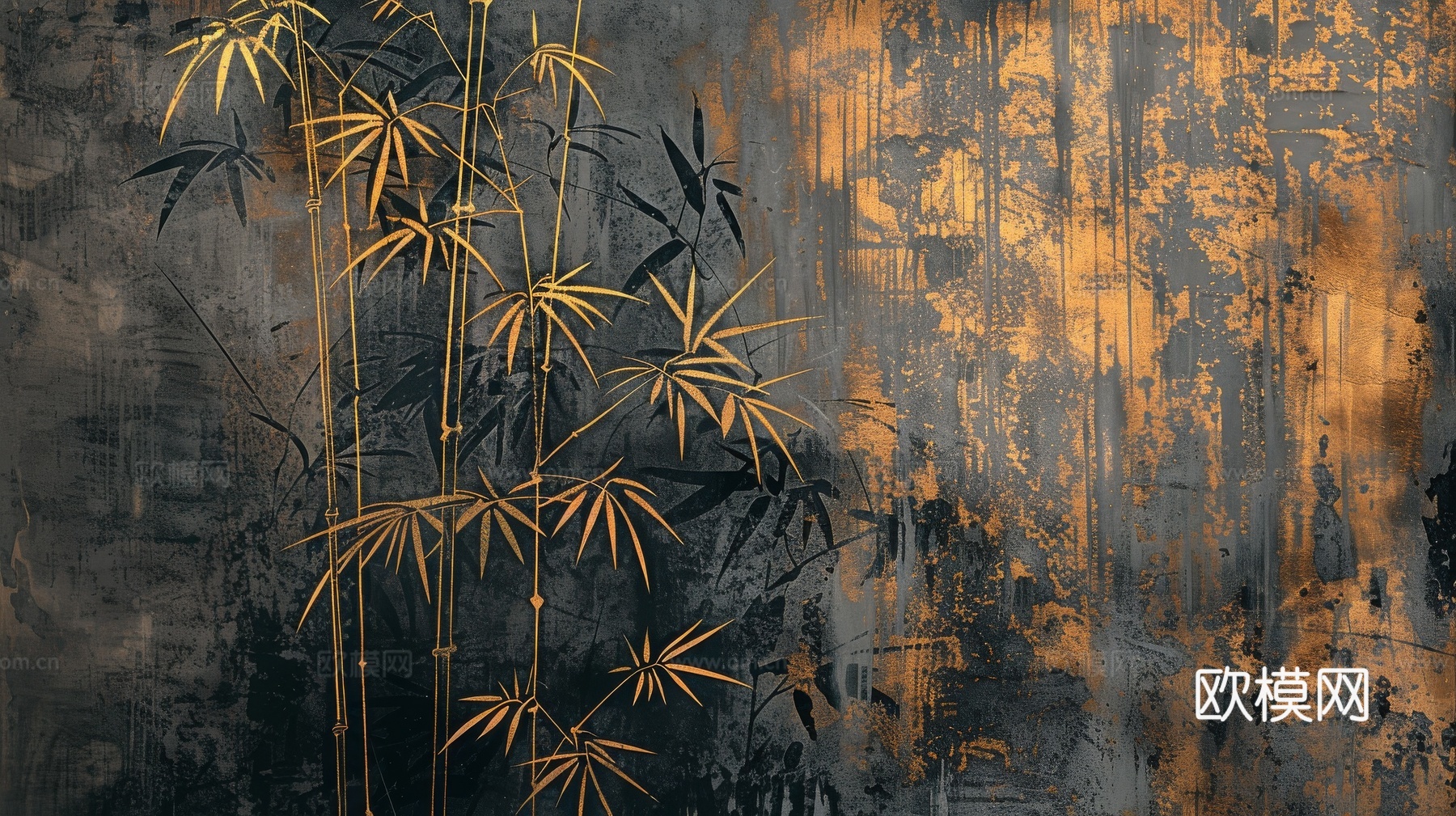 中式竹子竹林壁纸壁画
