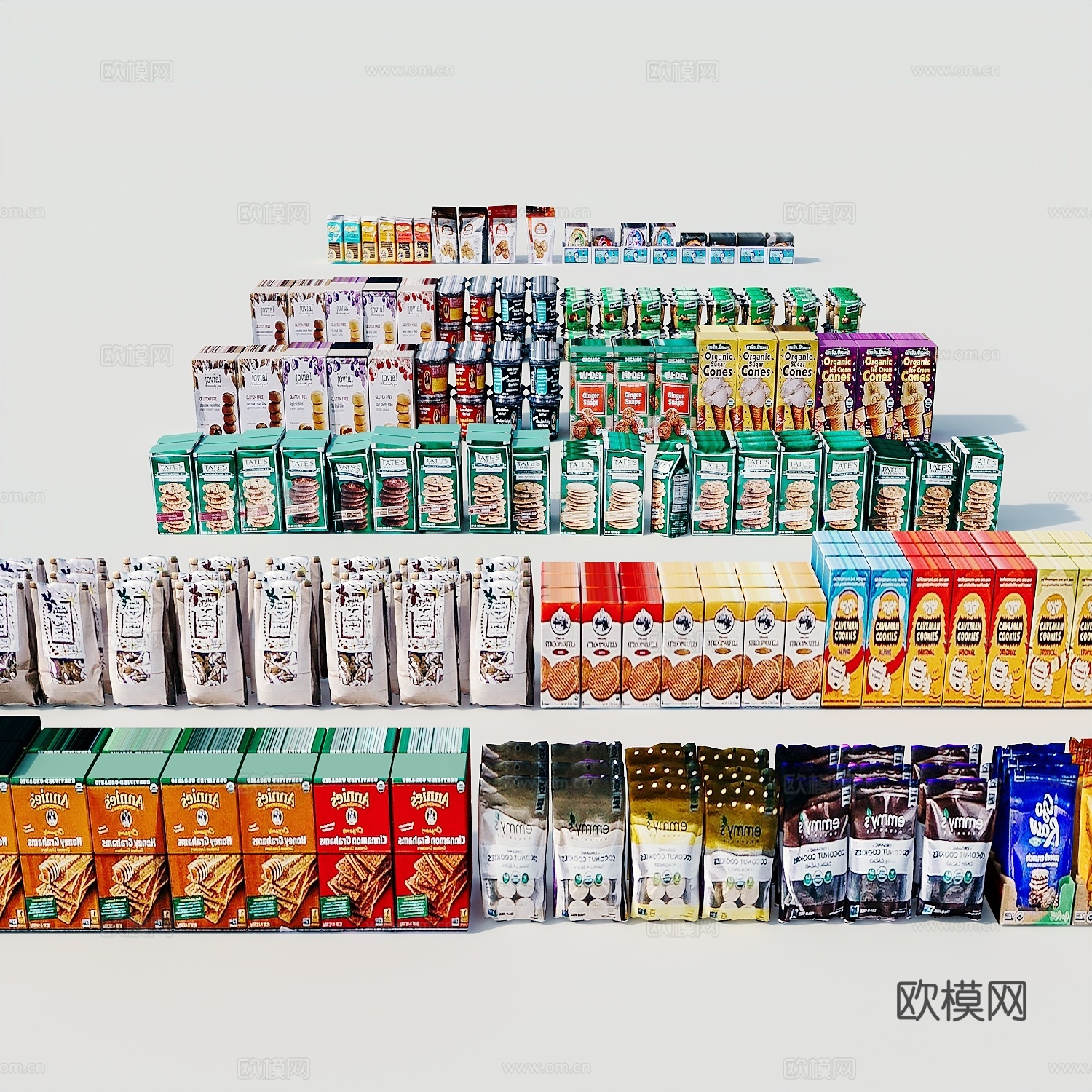 食物美食饮料面包糕点甜点零食3d模型