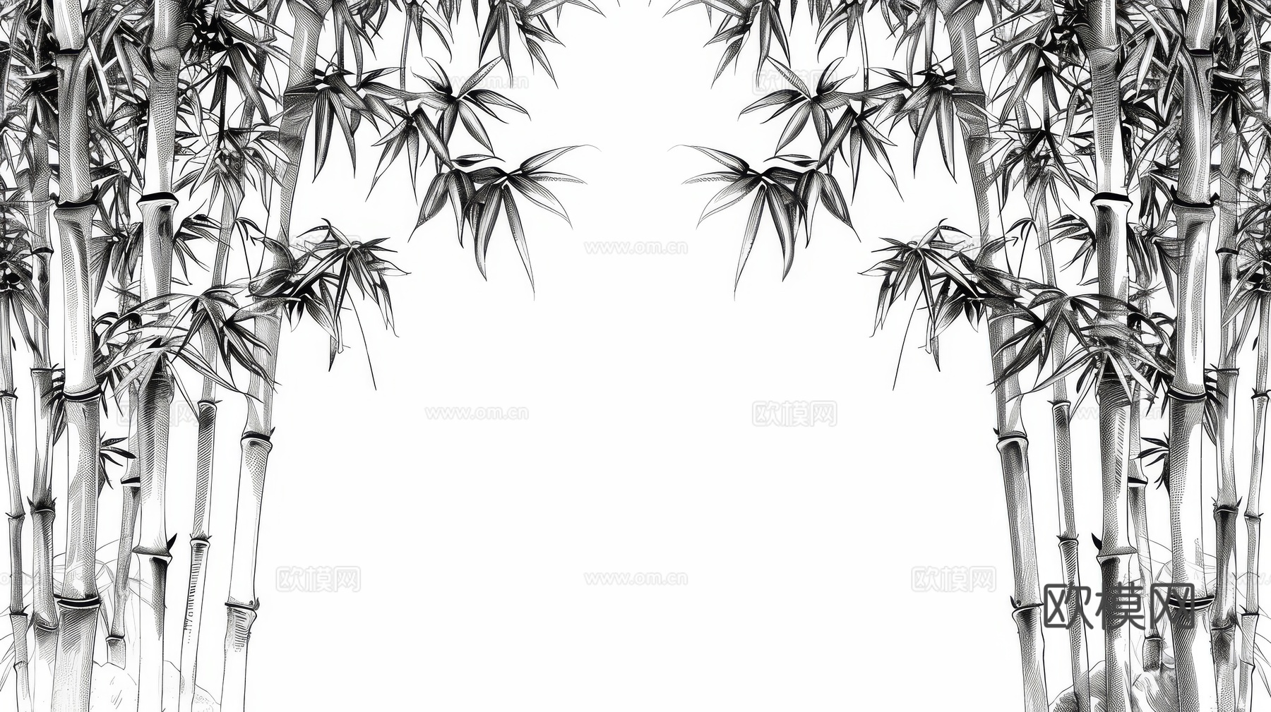 中式竹子竹林壁纸壁画