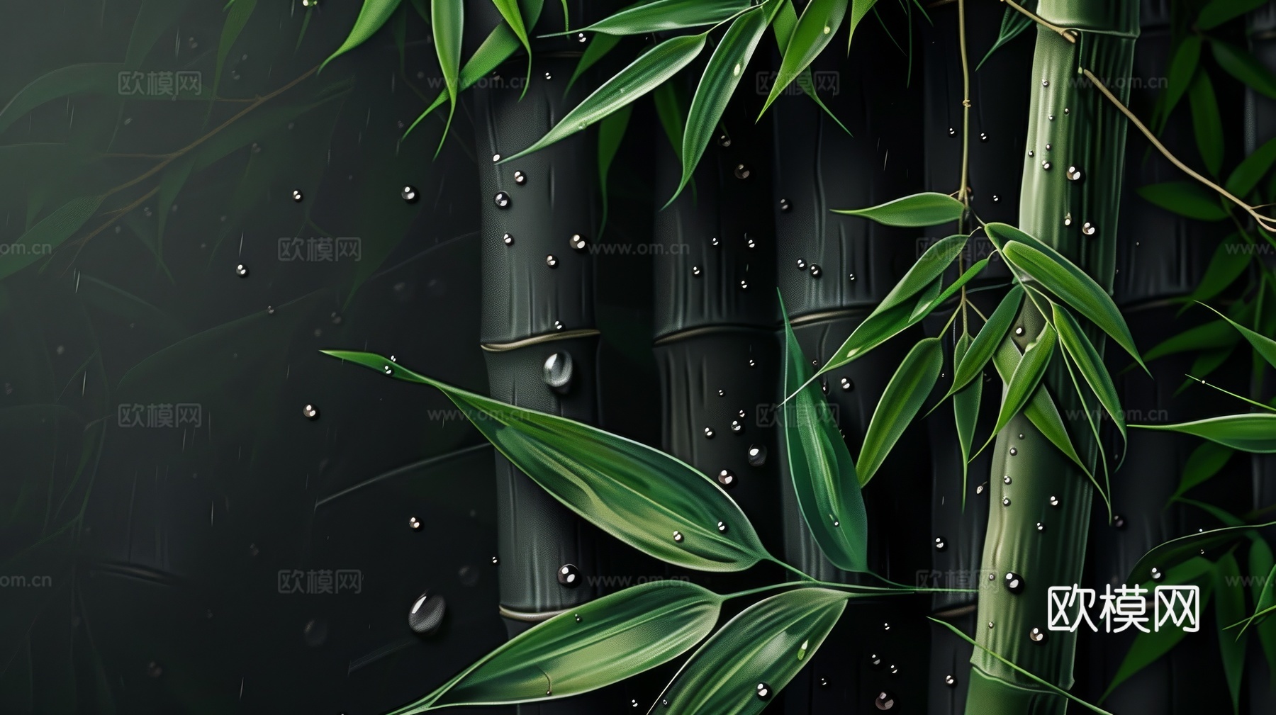 中式竹子竹林壁纸壁画