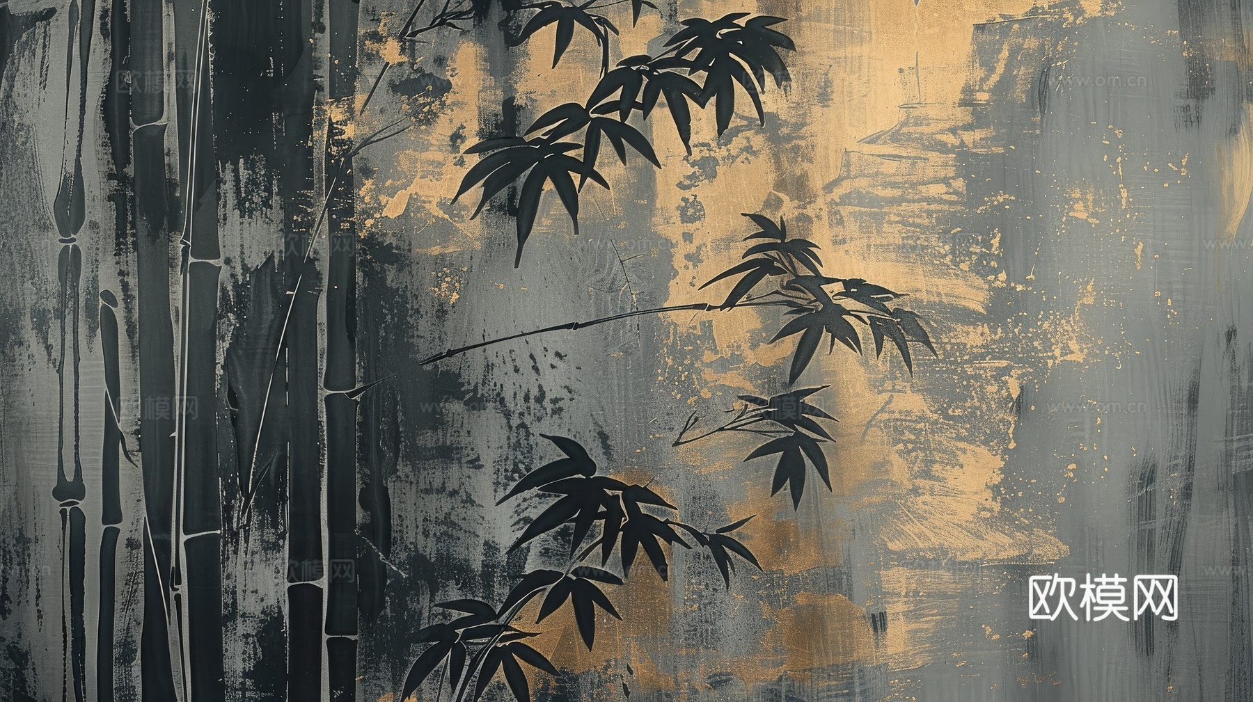 中式竹子竹林壁纸壁画