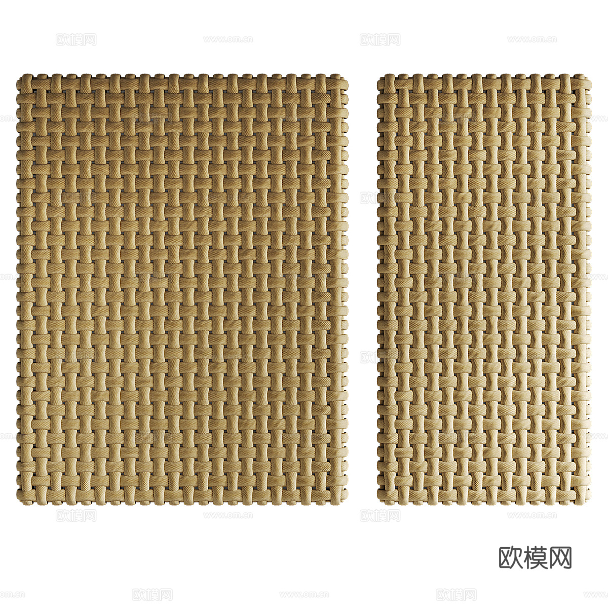 现代意式毯板3d模型