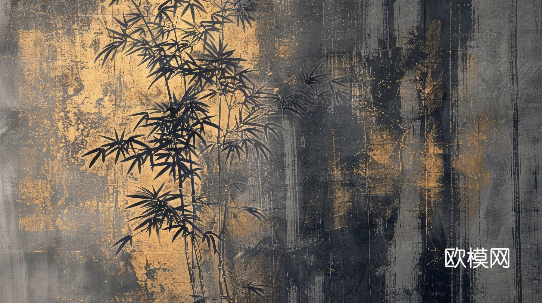 中式竹子竹林壁纸壁画