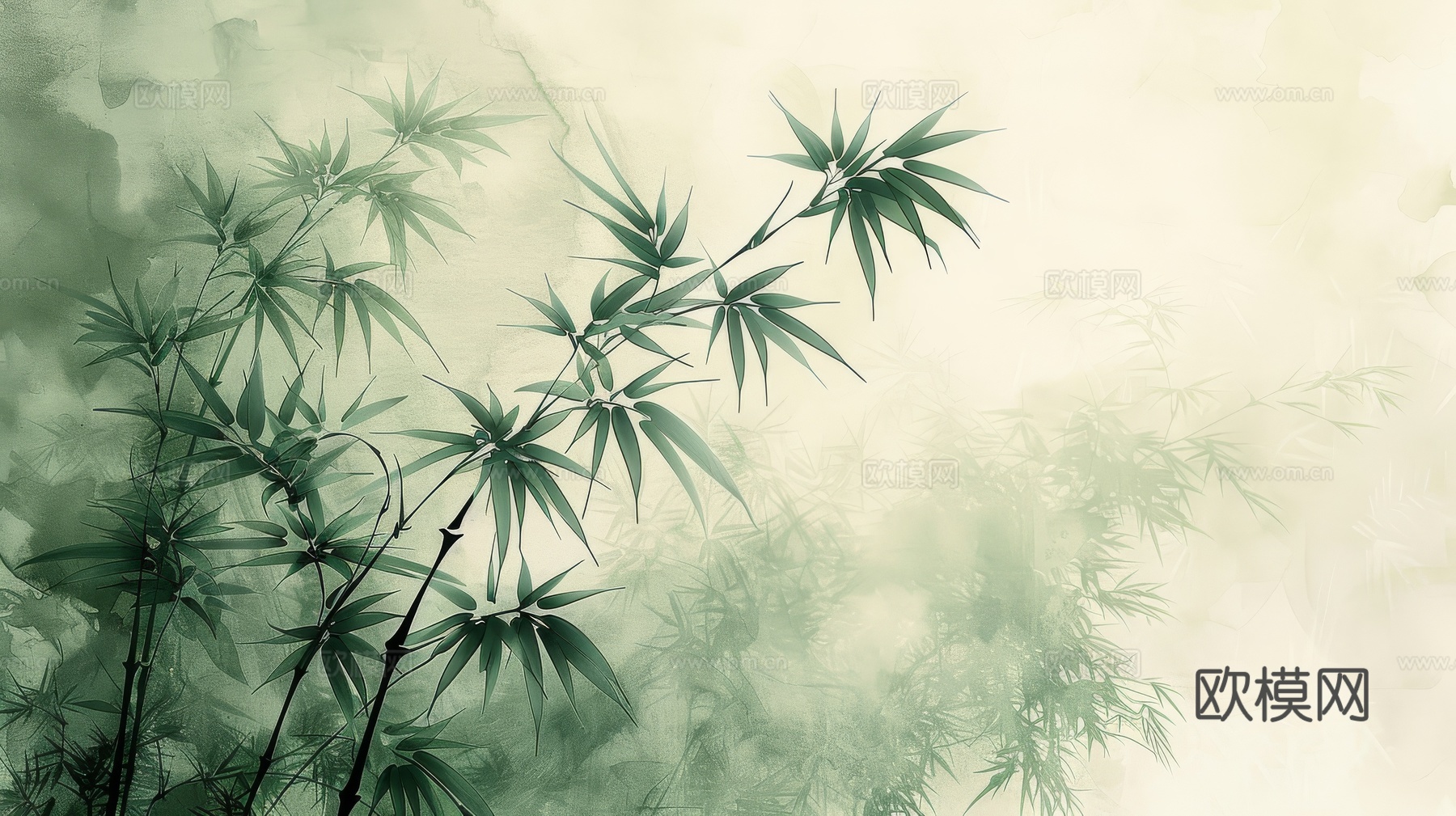 中式竹子竹林壁纸壁画