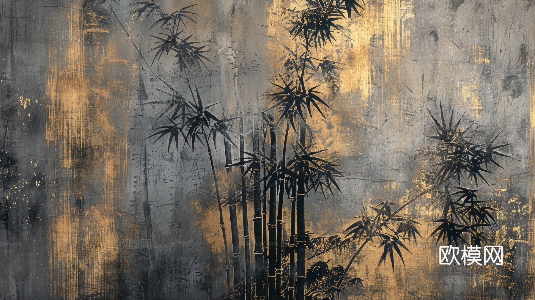 中式竹子竹林壁纸壁画