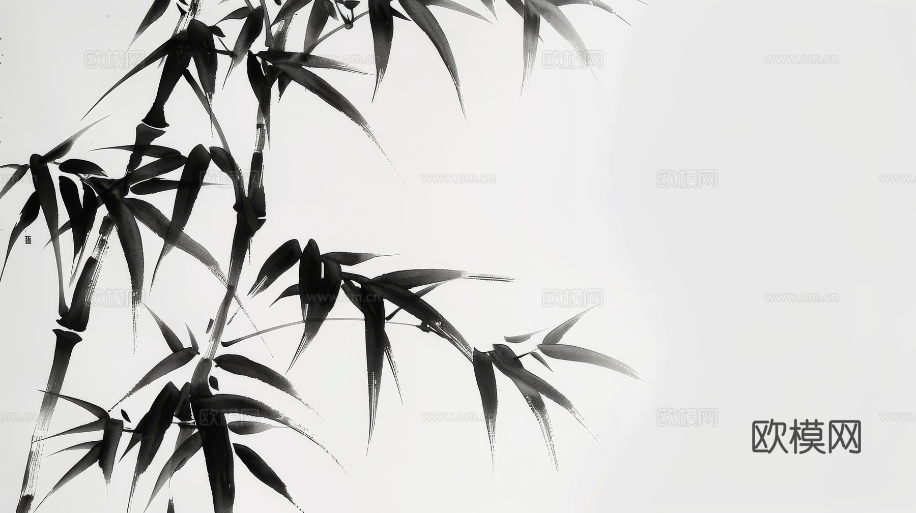 中式竹子竹林壁纸壁画