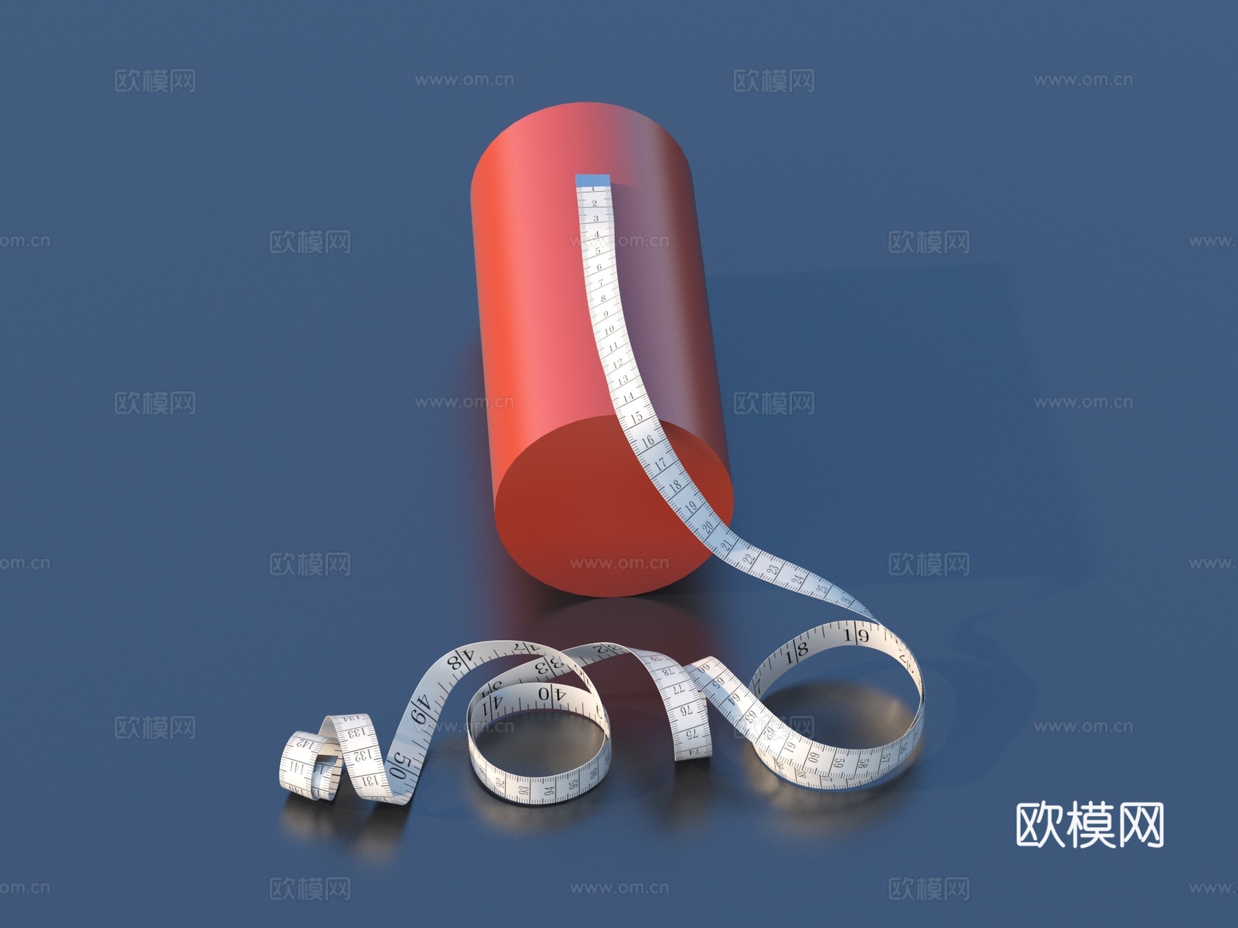 卷尺 皮尺 测量工具 尺子3d模型