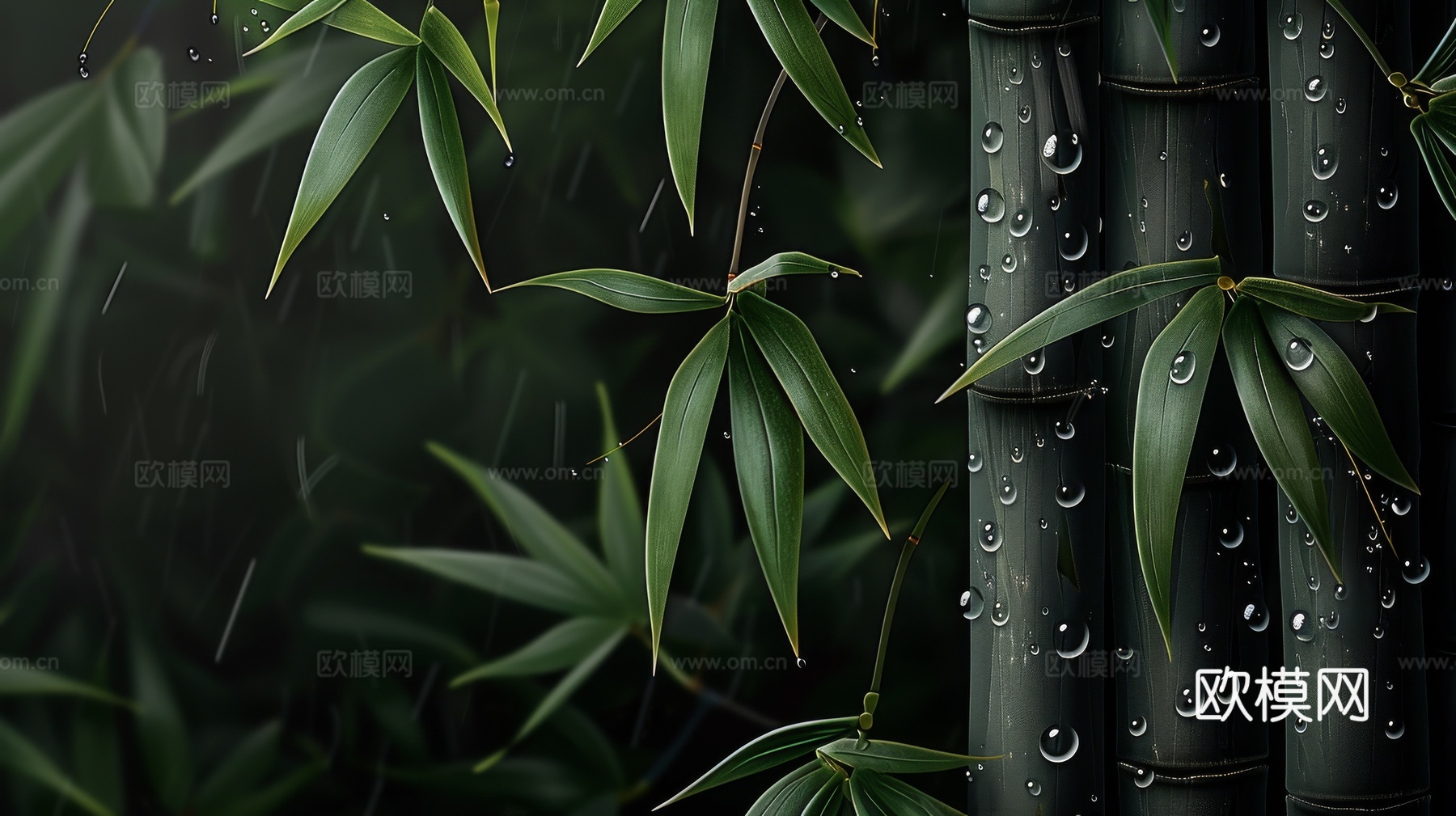 中式竹子竹林壁纸壁画