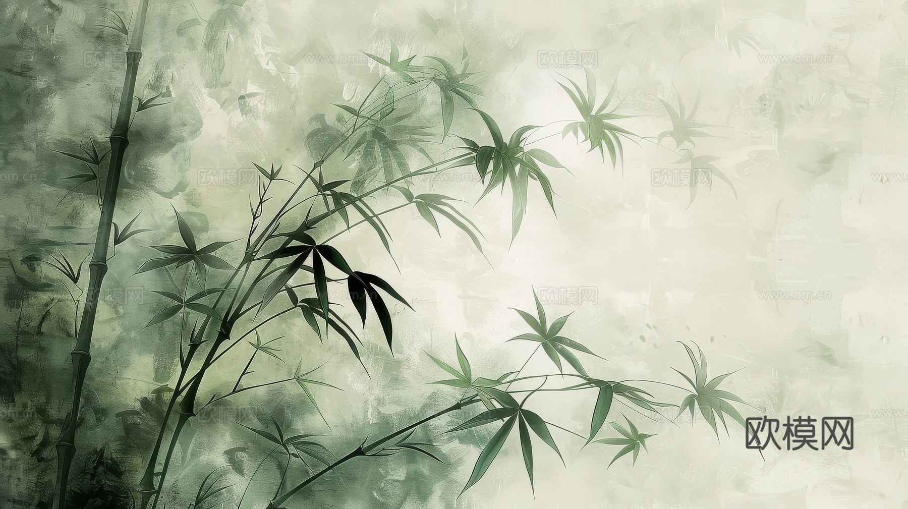 中式竹子竹林壁纸壁画