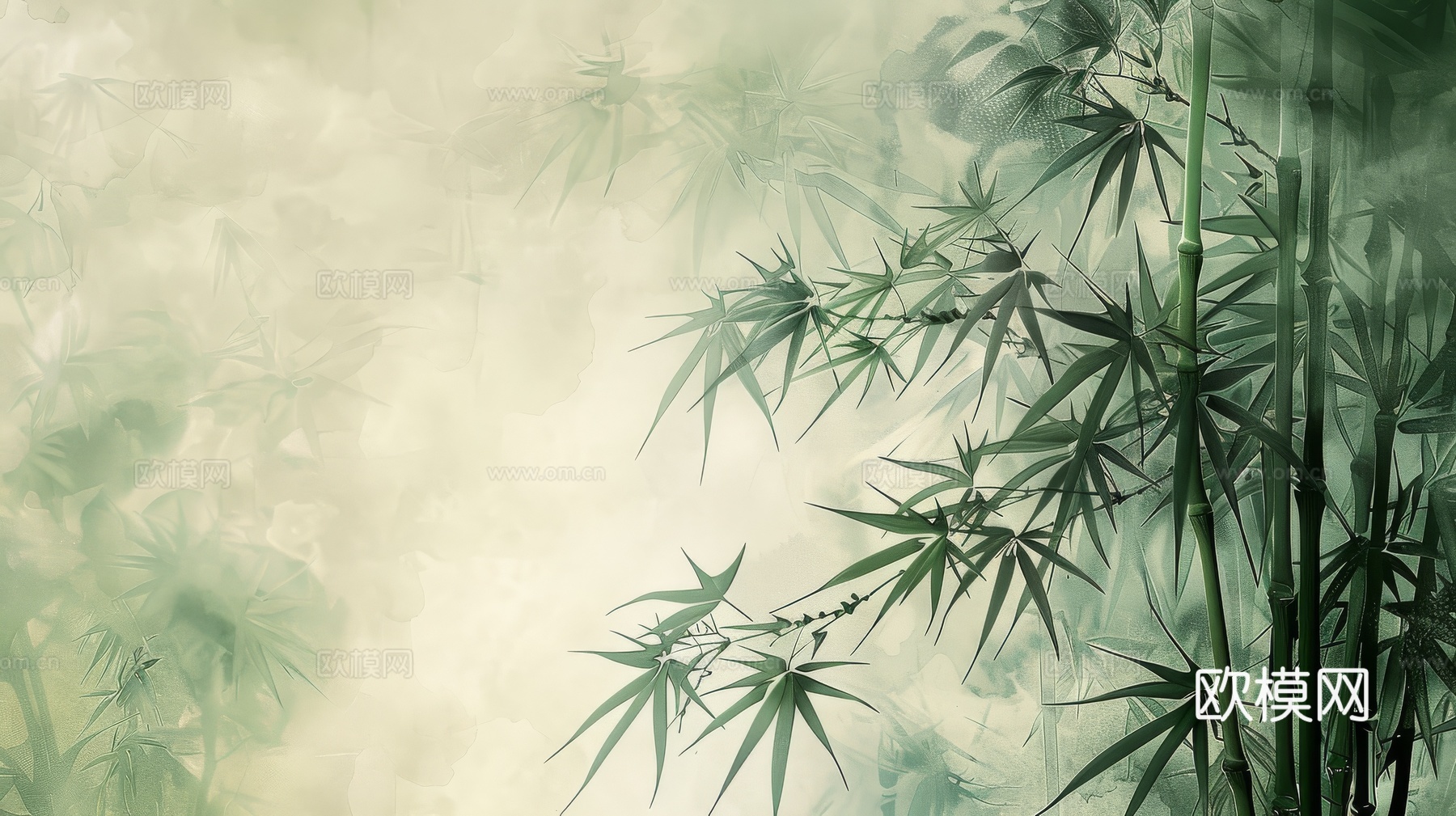 中式竹子竹林壁纸壁画