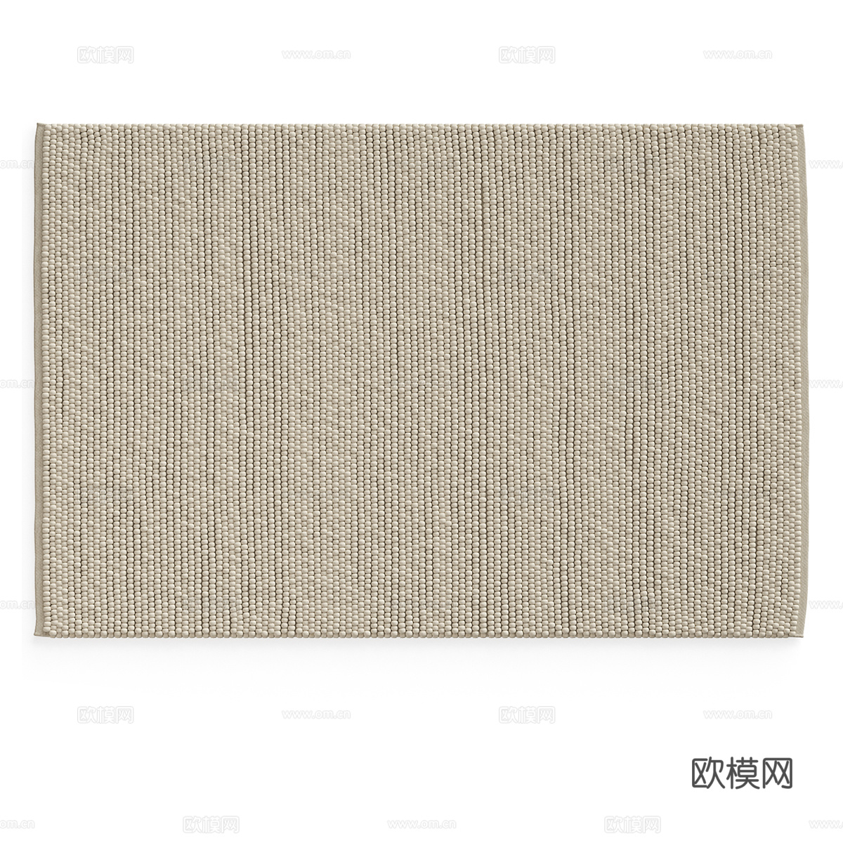 现代极简布艺地毯3d模型