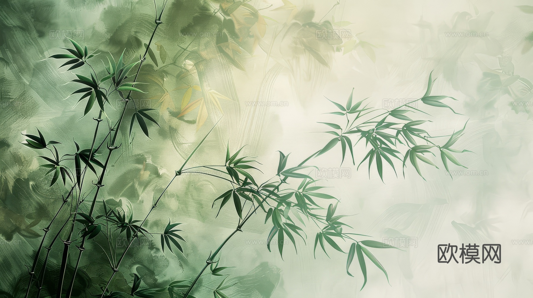 中式竹子竹林壁纸壁画