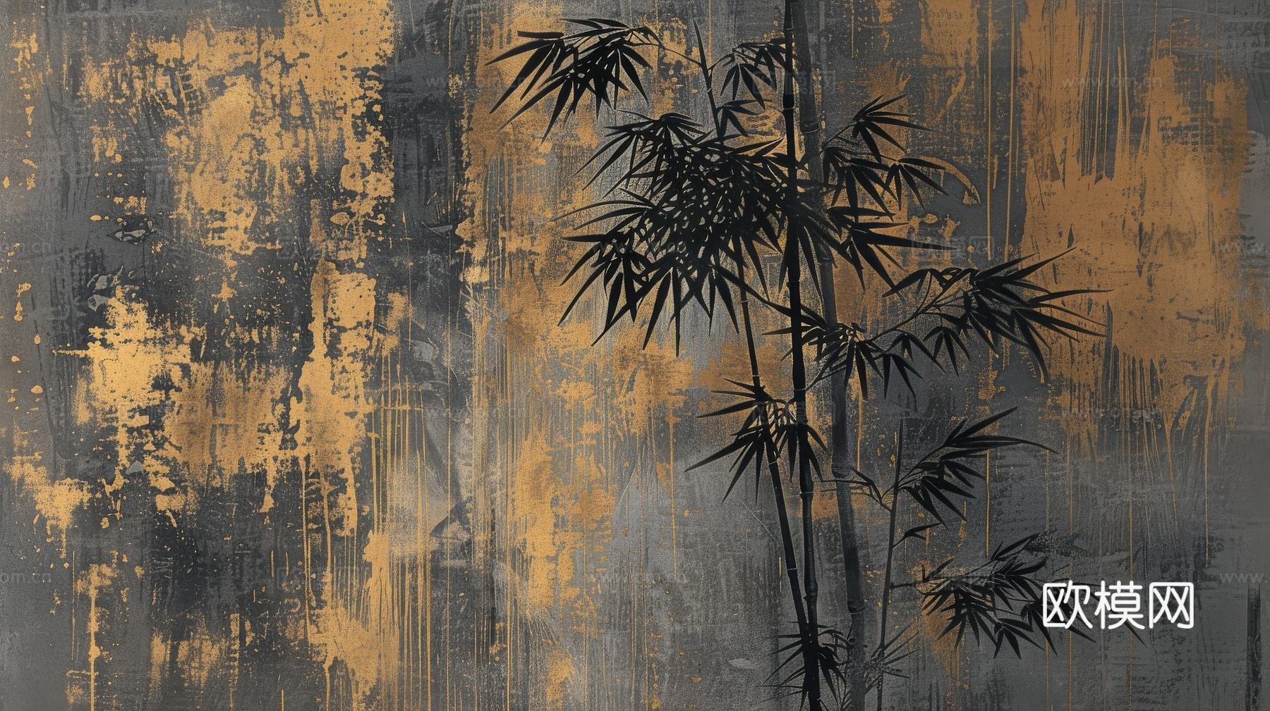 中式竹子竹林壁纸壁画