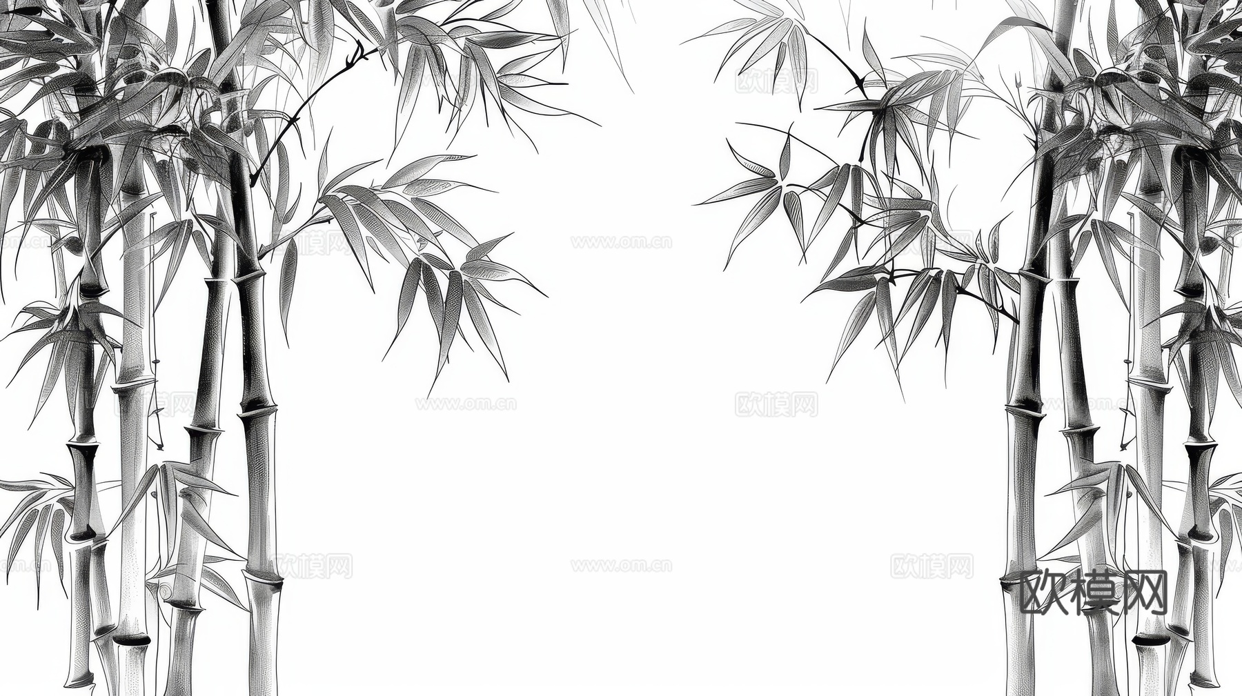 中式竹子竹林壁纸壁画