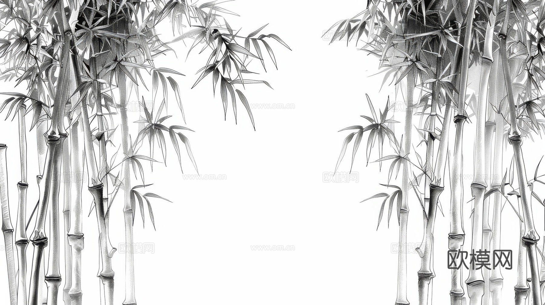 中式竹子竹林壁纸壁画