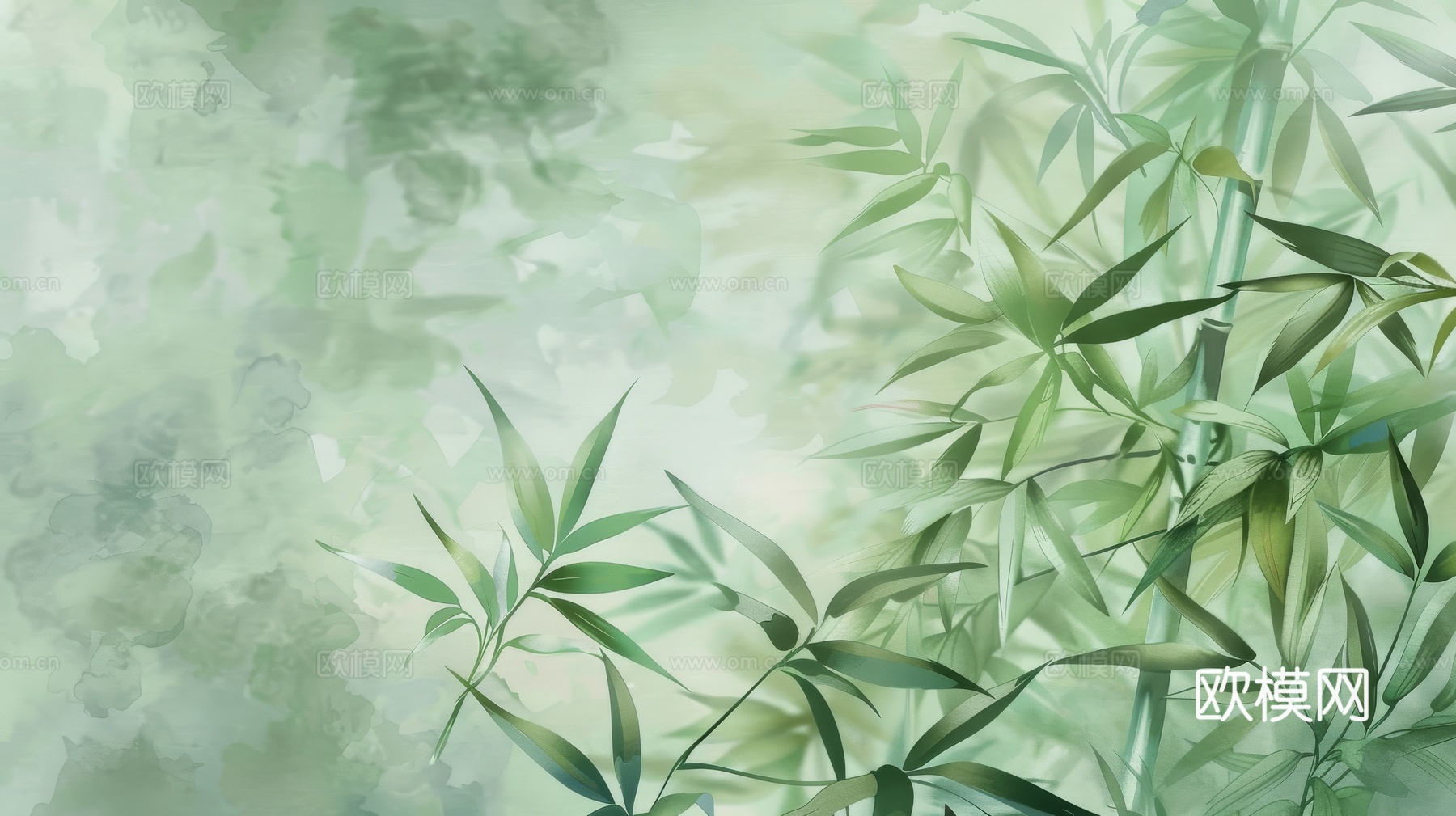 中式竹子竹林壁纸壁画