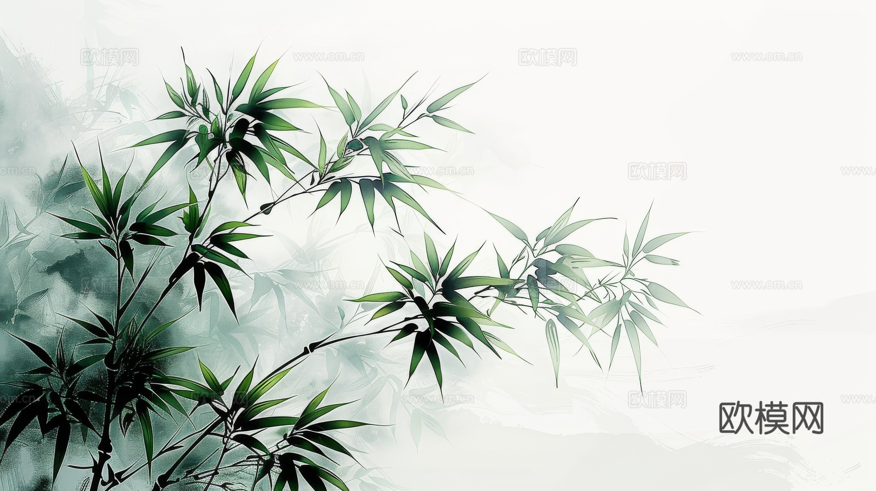 中式竹子竹林壁纸壁画