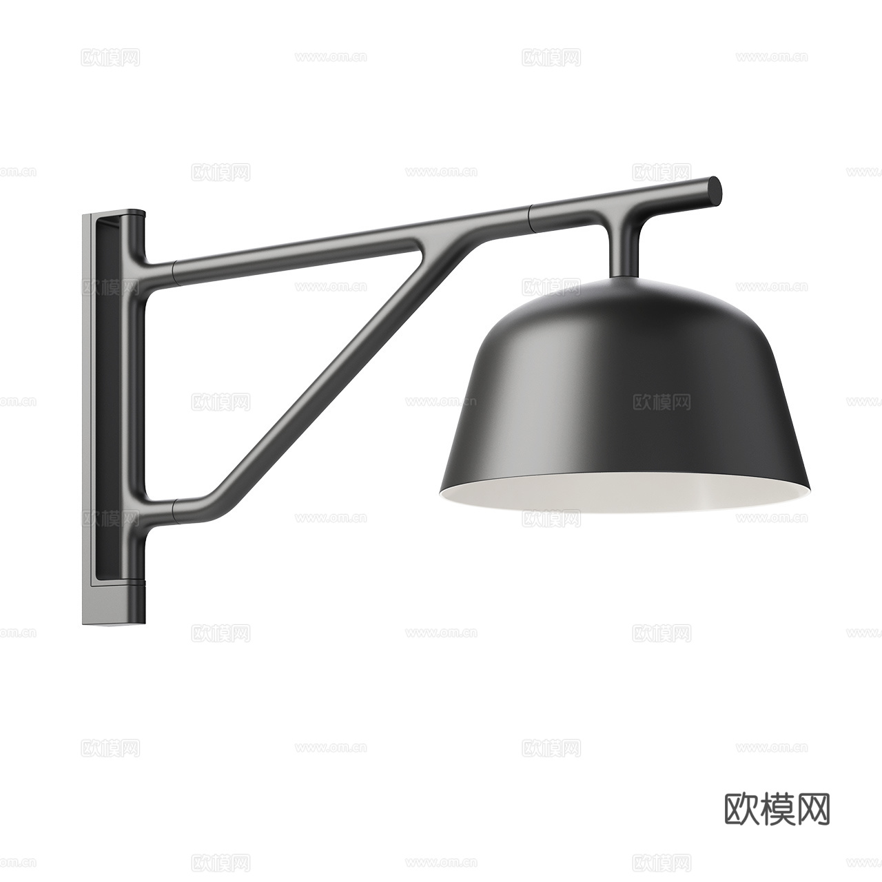 Muuto 北欧壁灯 简约壁灯 金属壁灯 装饰壁灯 黑色壁灯3d模型
