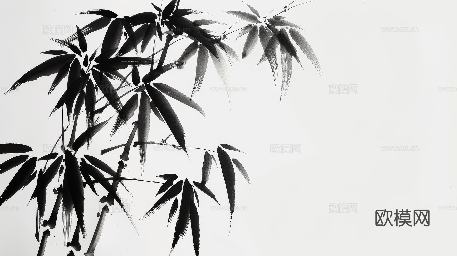 中式竹子竹林壁纸壁画