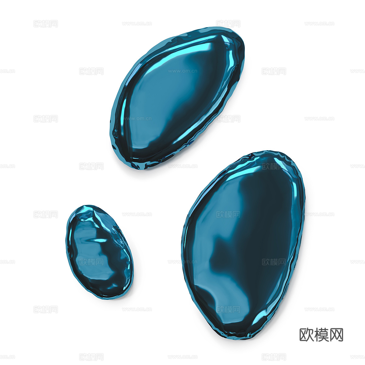现代意式极简装饰镜子3d模型