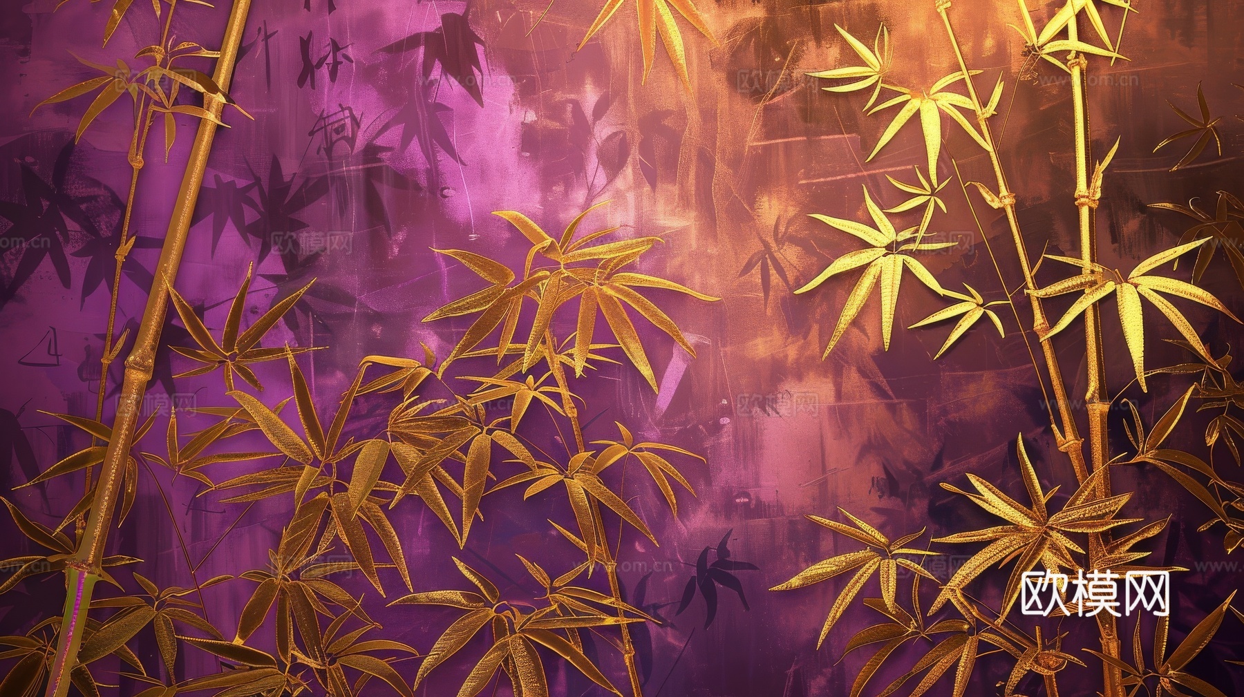 中式竹子竹林壁纸壁画