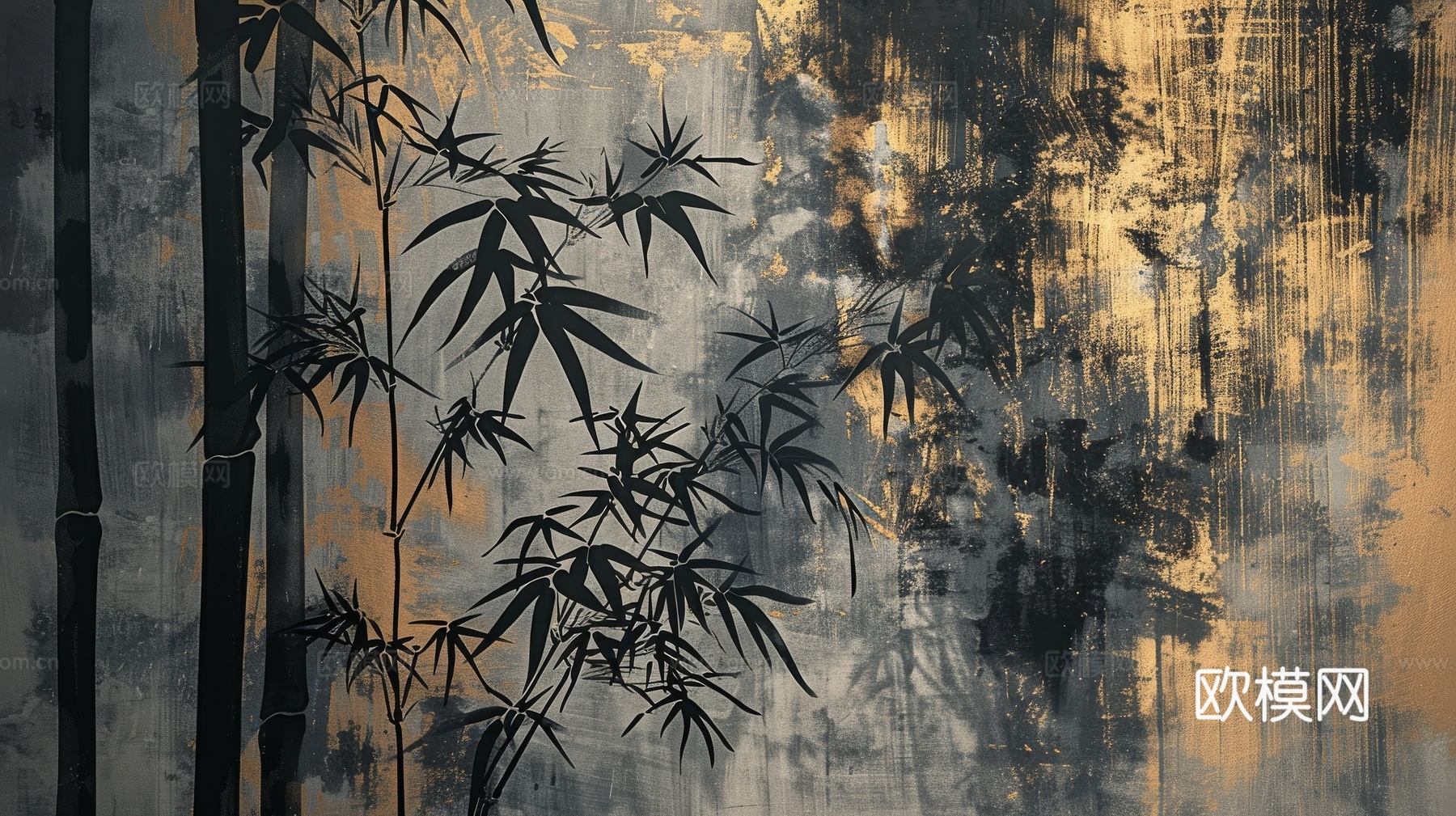 中式竹子竹林壁纸壁画