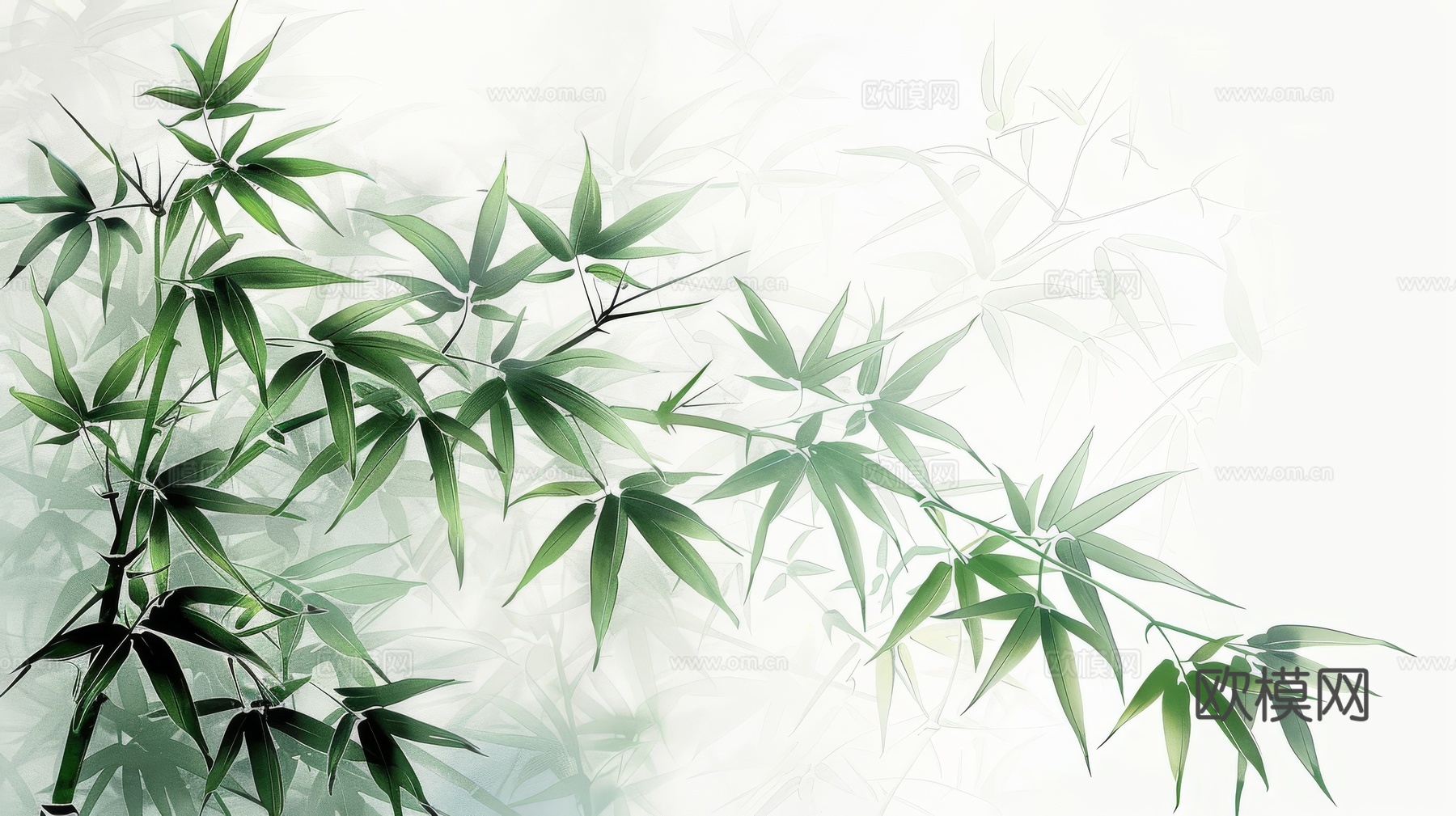 中式竹子竹林壁纸壁画