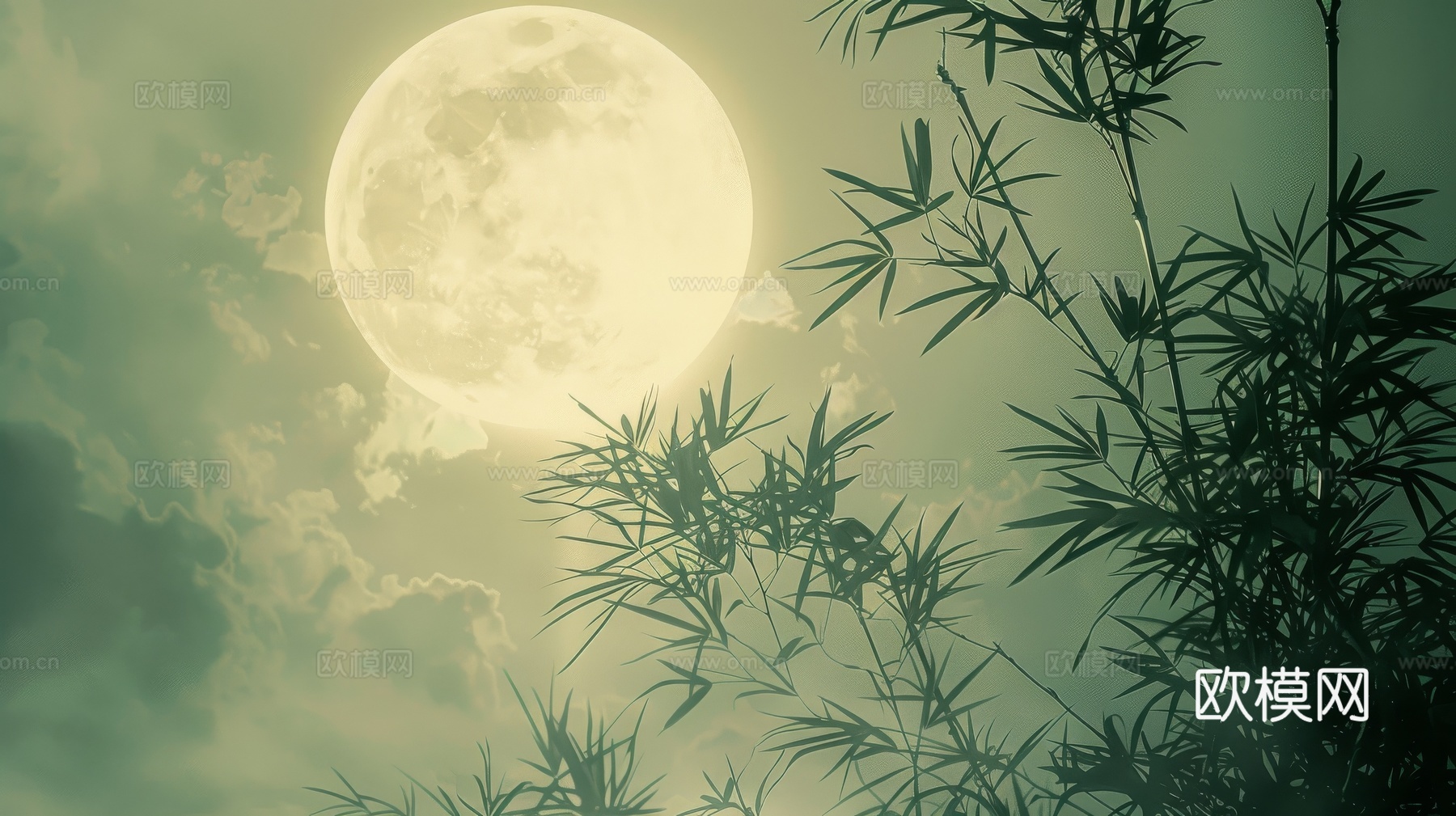 中式竹子竹林壁纸壁画