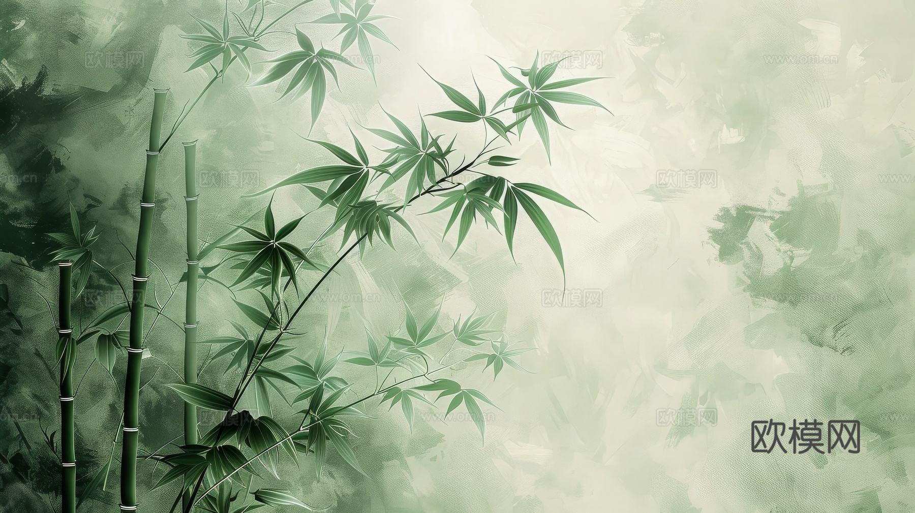 中式竹子竹林壁纸壁画