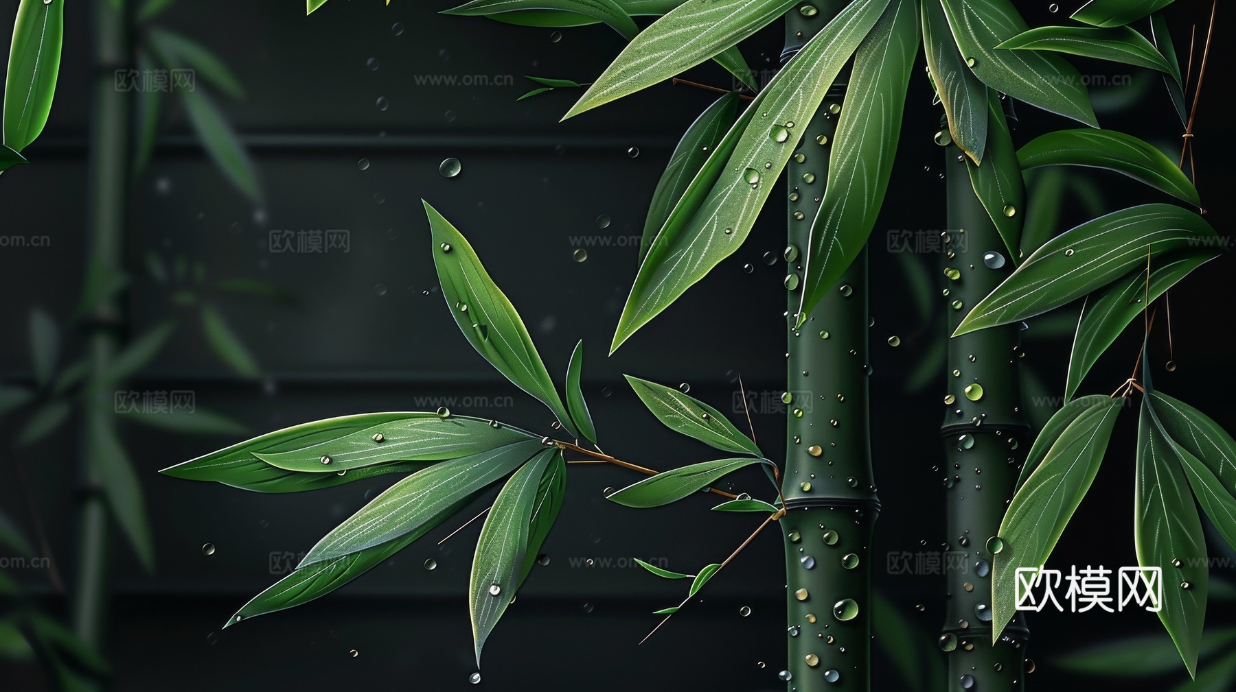 中式竹子竹林壁纸壁画