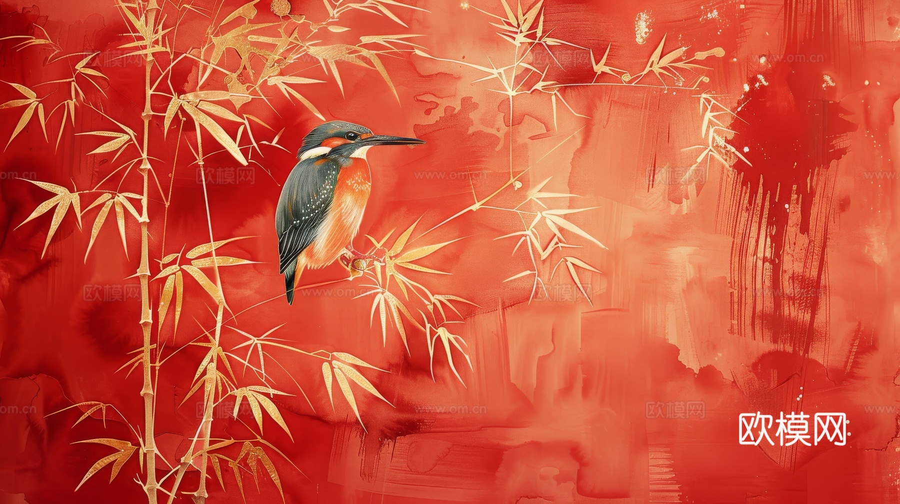 中式竹子竹林壁纸壁画