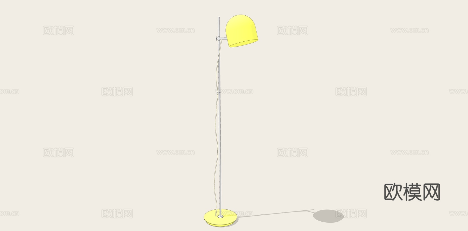 北欧落地灯客厅照明氛围灯家用su模型