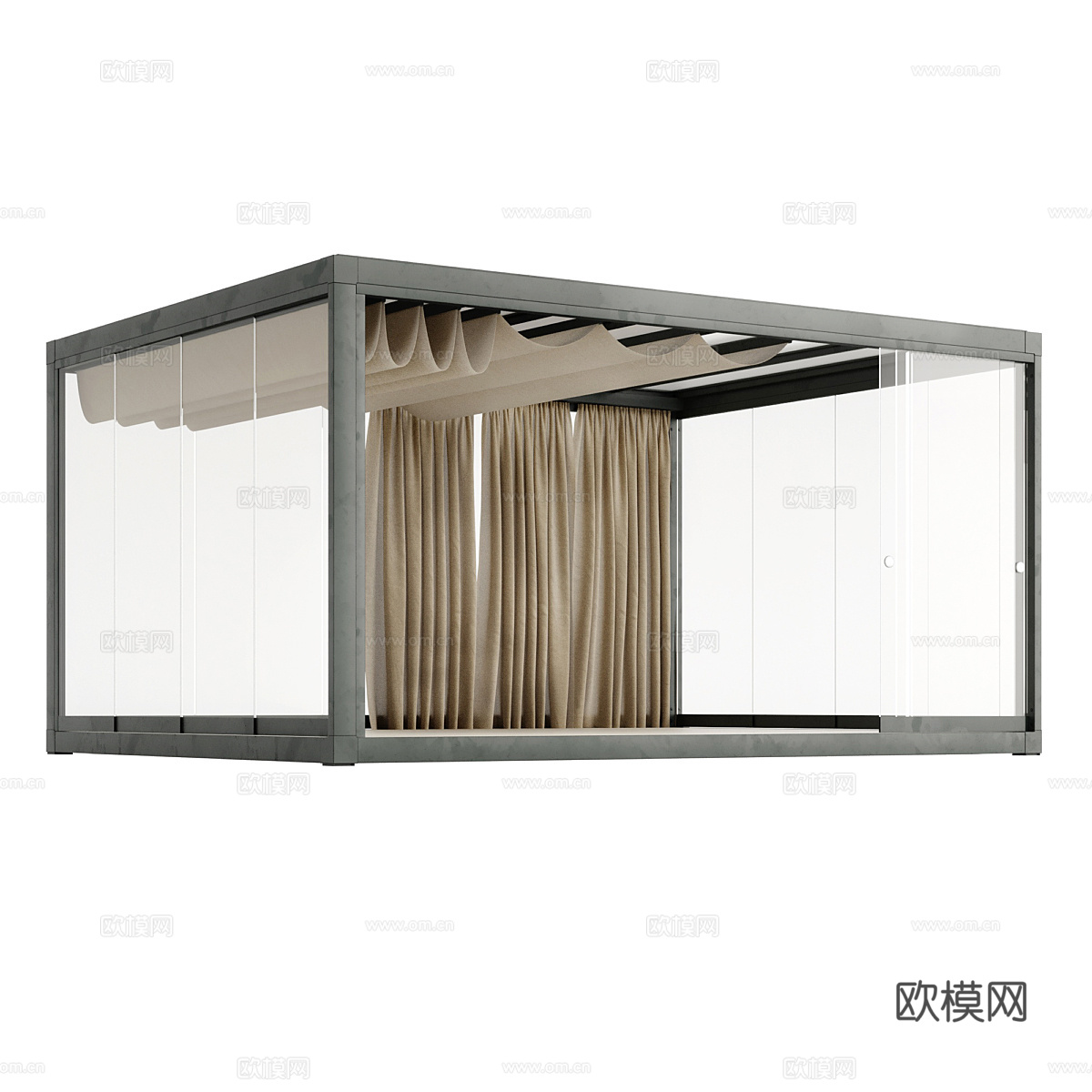 现代庭院凉亭3d模型
