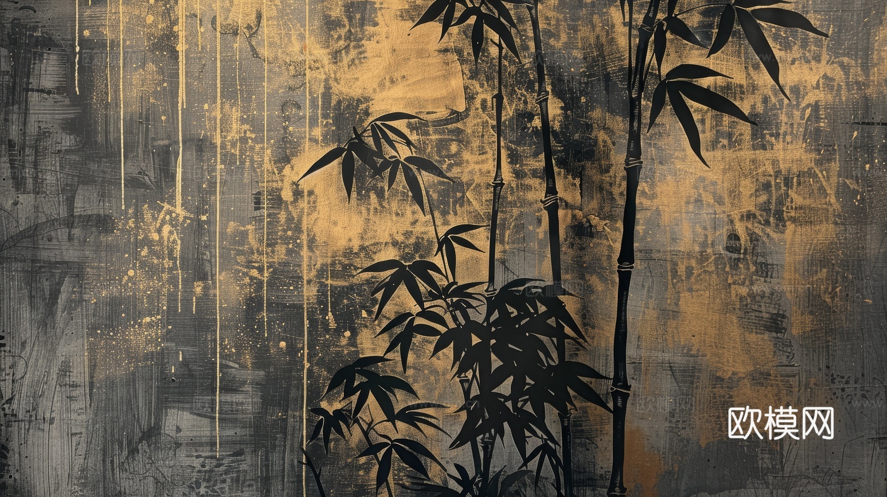 中式竹子竹林壁纸壁画